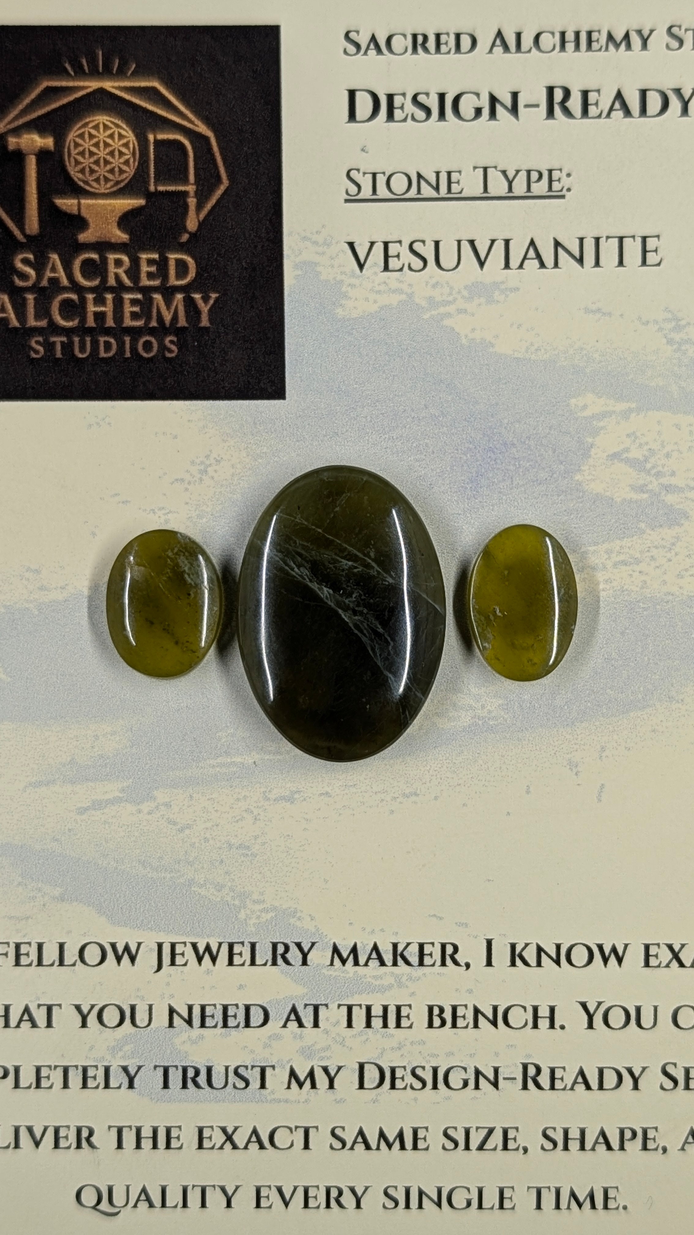 Oval Shape - Vesuvianite - Design Ready