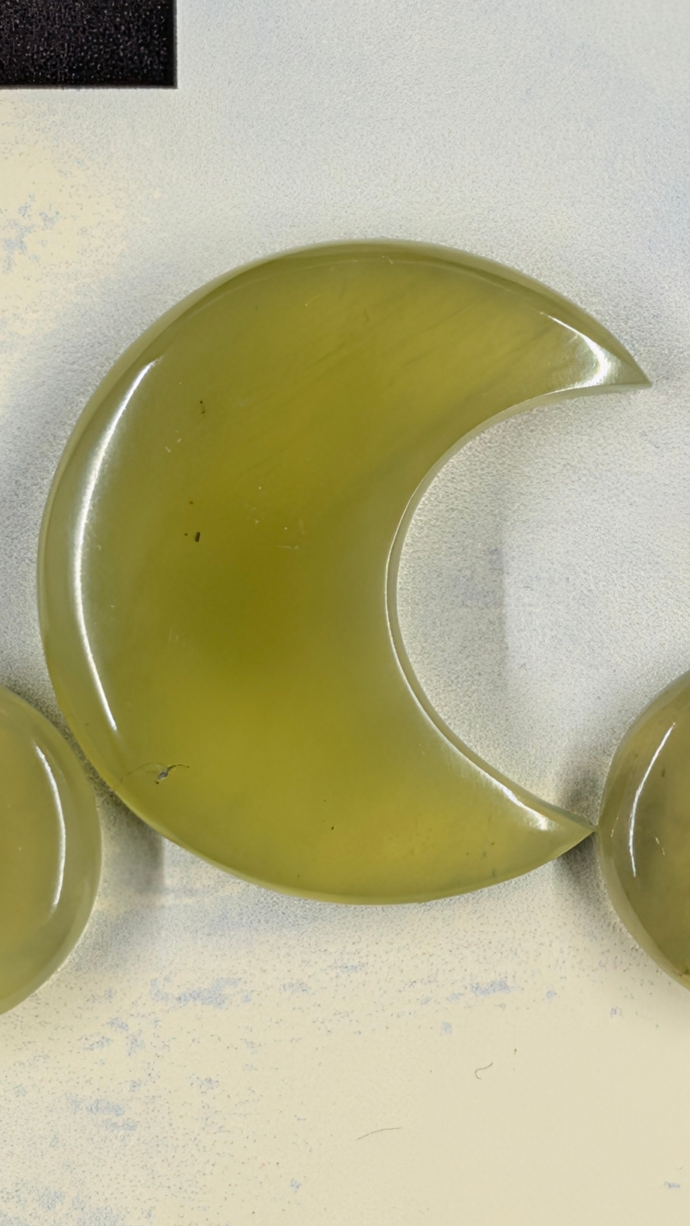 Crescent Moon Shape - Vesuvianite - Design Ready