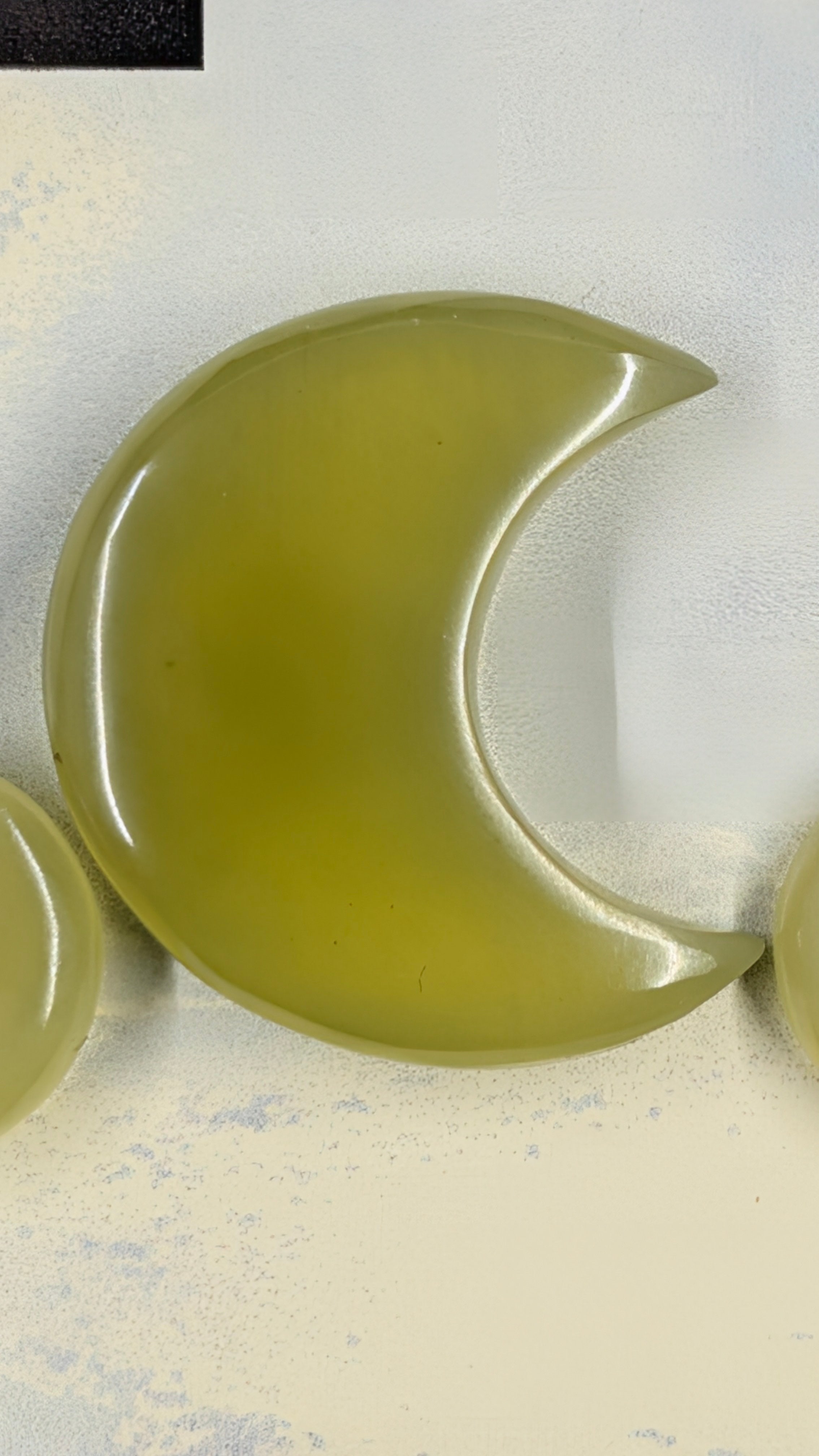 Crescent Moon Shape - Vesuvianite - Design Ready
