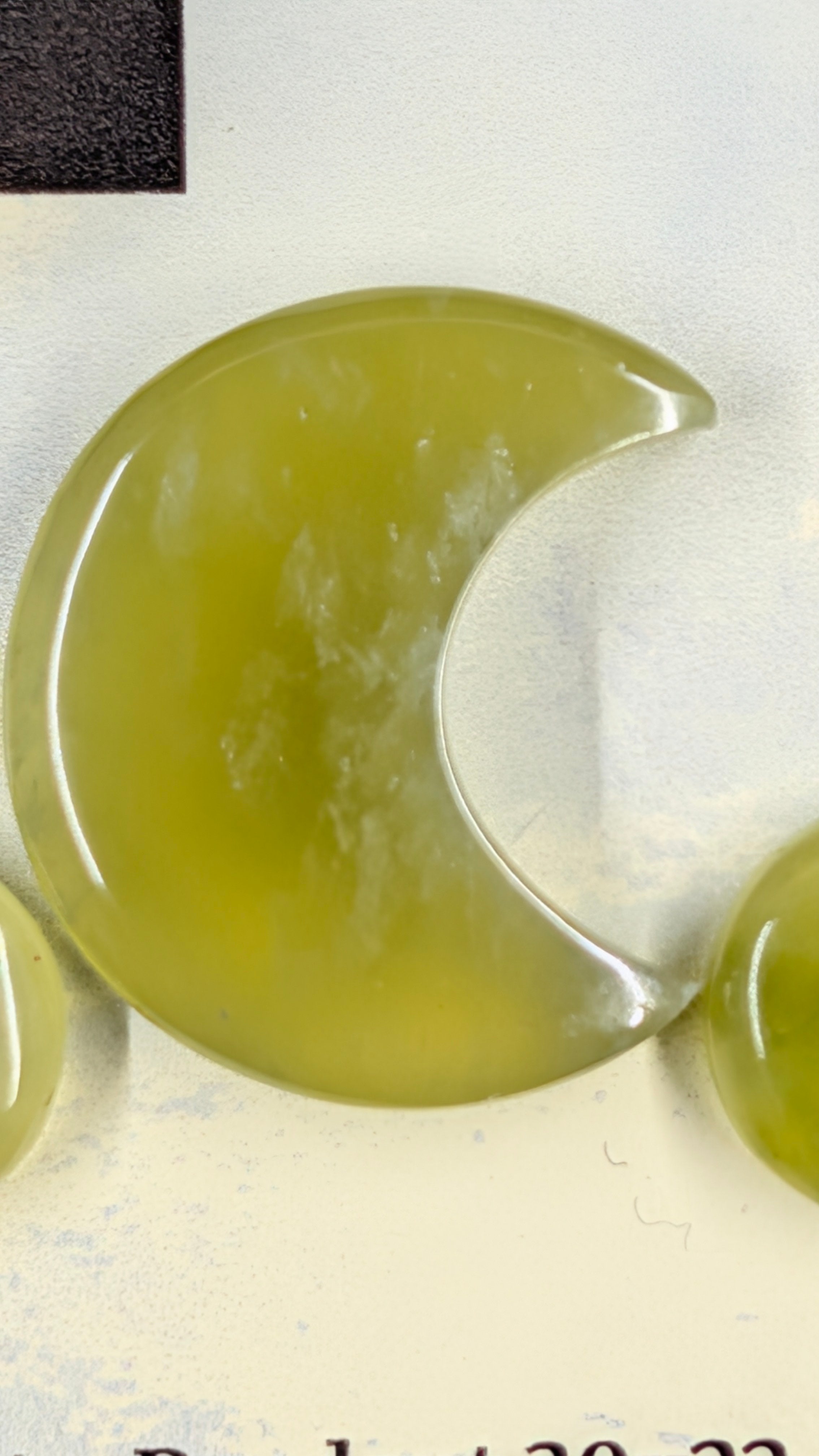 Crescent Moon Shape - Vesuvianite - Design Ready