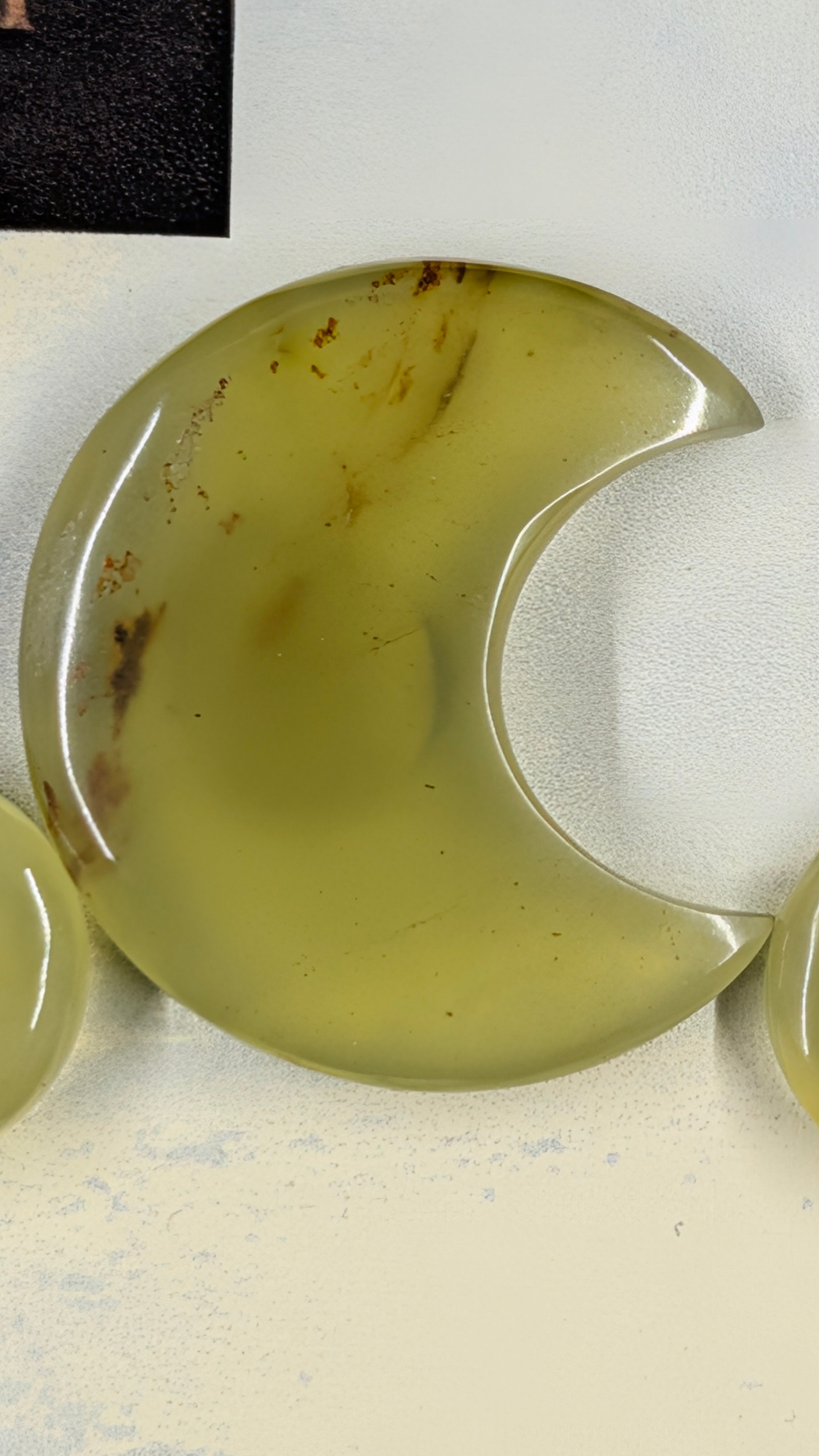 Crescent Moon Shape - Vesuvianite - Design Ready