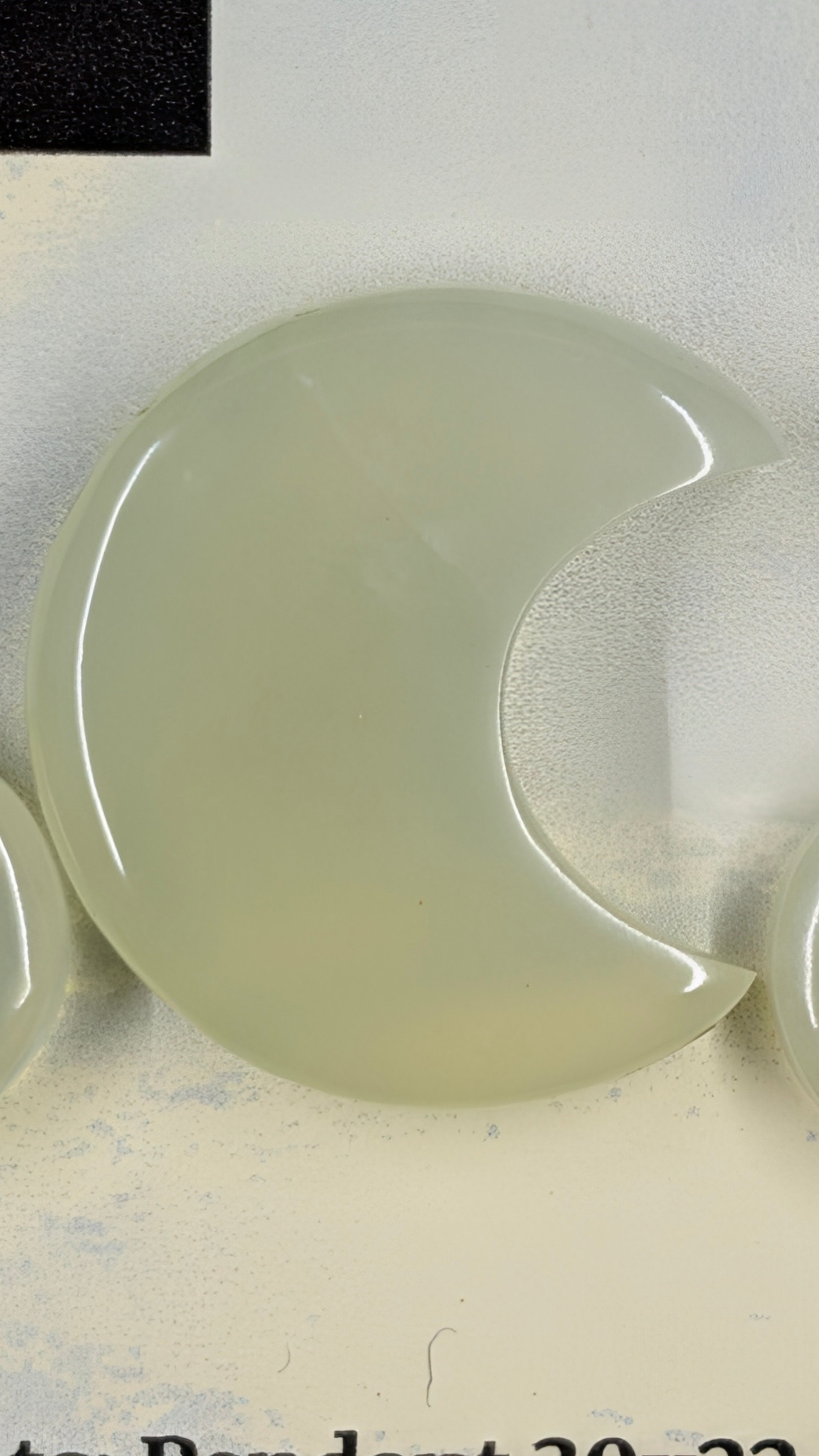 Crescent Moon Shape - Vesuvianite - Design Ready