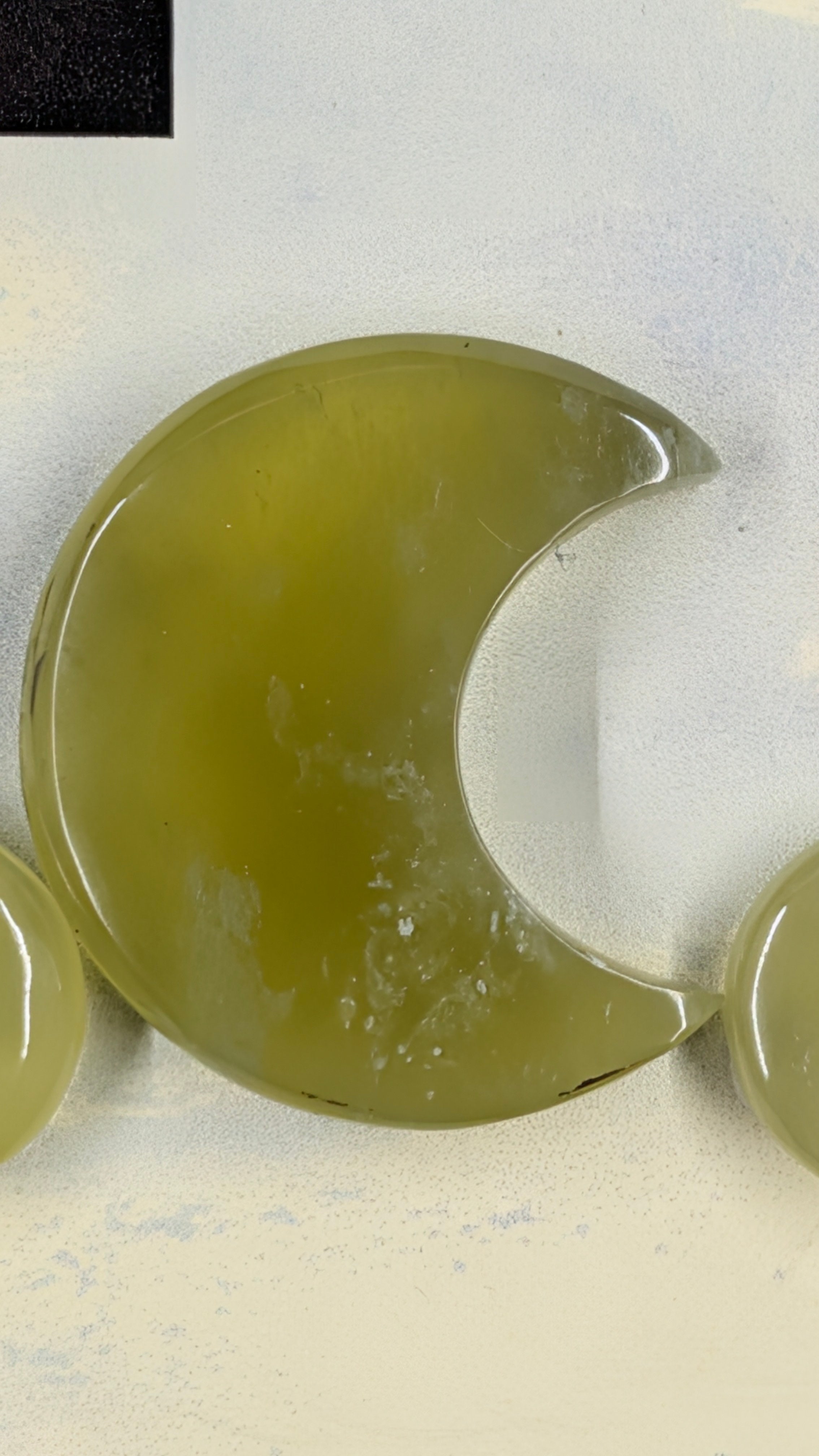 Crescent Moon Shape - Vesuvianite - Design Ready