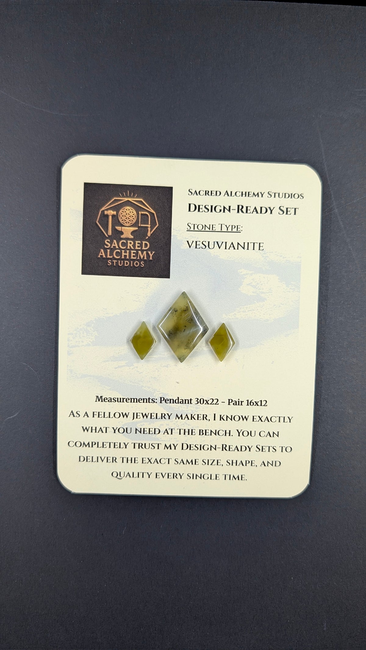Rhombus Shape - Vesuvianite - Design-Ready™™
