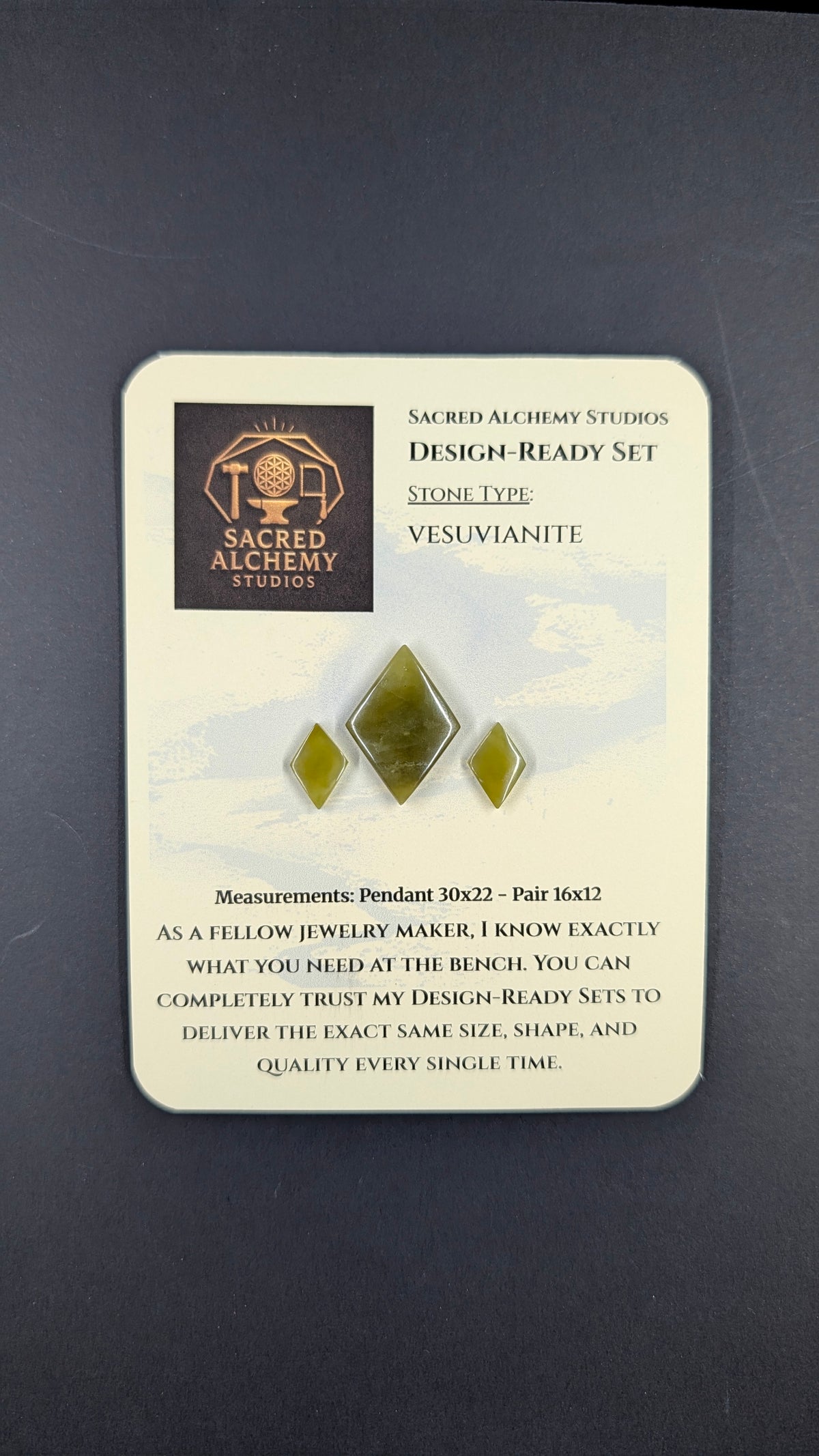 Rhombus Shape - Vesuvianite - Design-Ready™™
