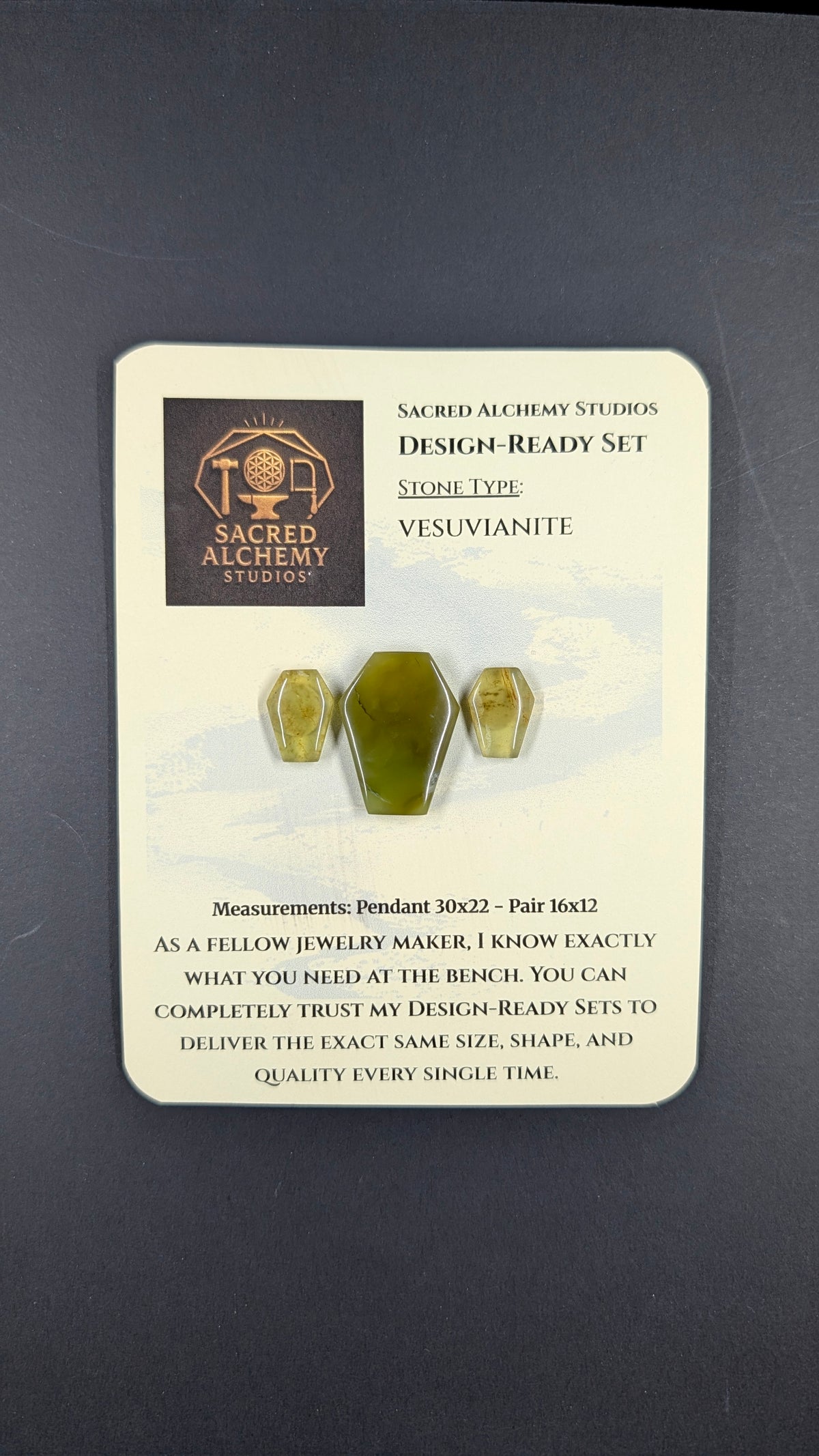 Coffin Shape - Vesuvianite - Design-Ready™™
