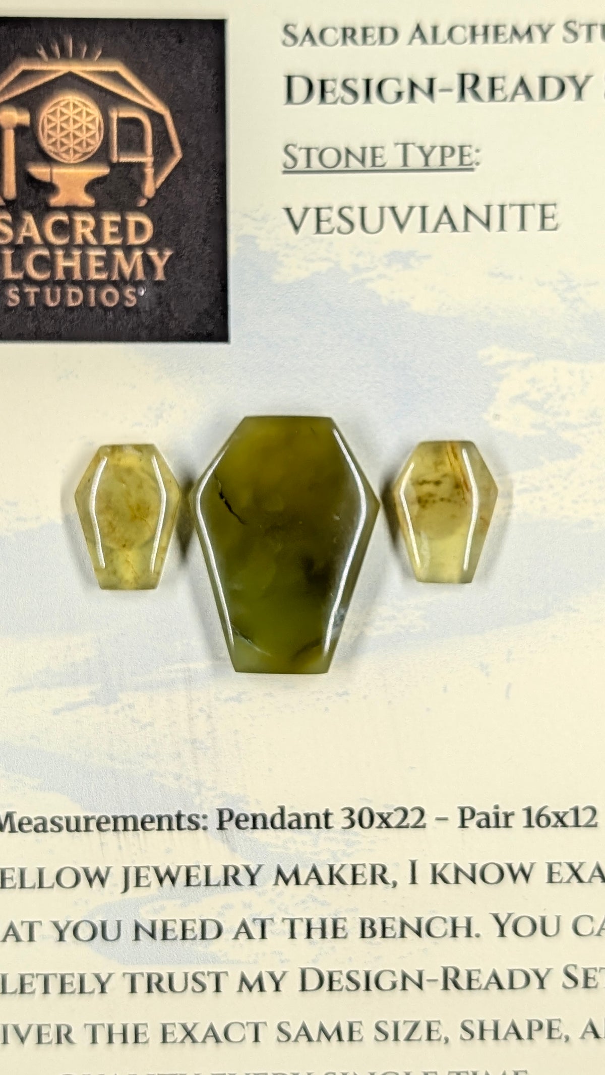 Coffin Shape - Vesuvianite - Design-Ready™™