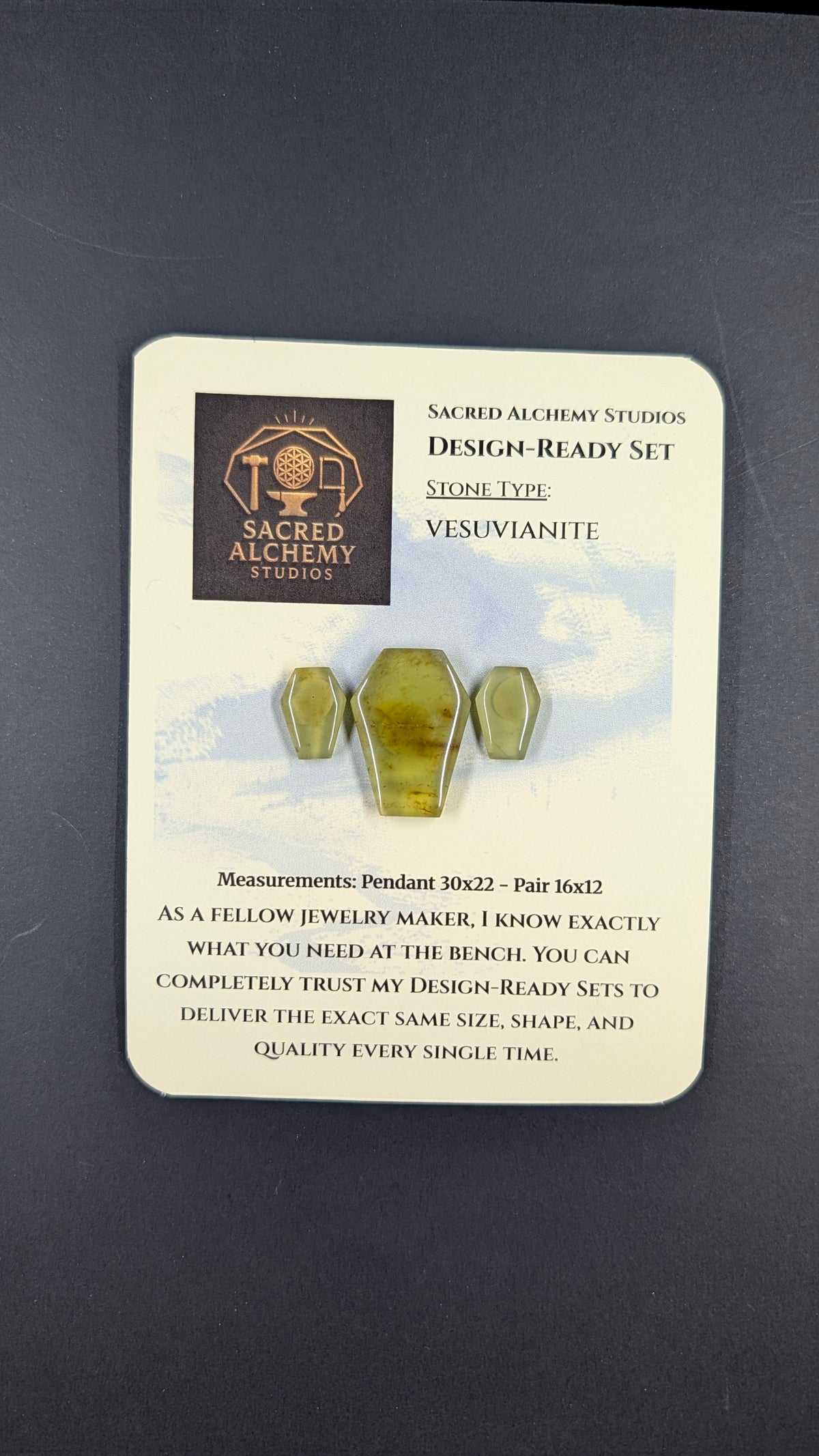 Coffin Shape - Vesuvianite - Design-Ready™™
