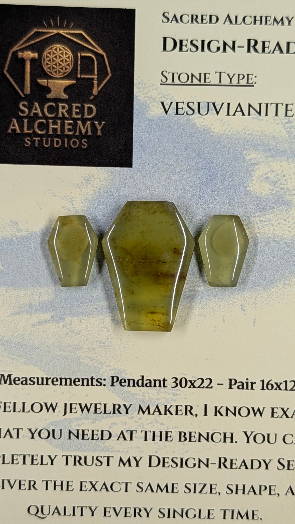 Coffin Shape - Vesuvianite - Design-Ready™™