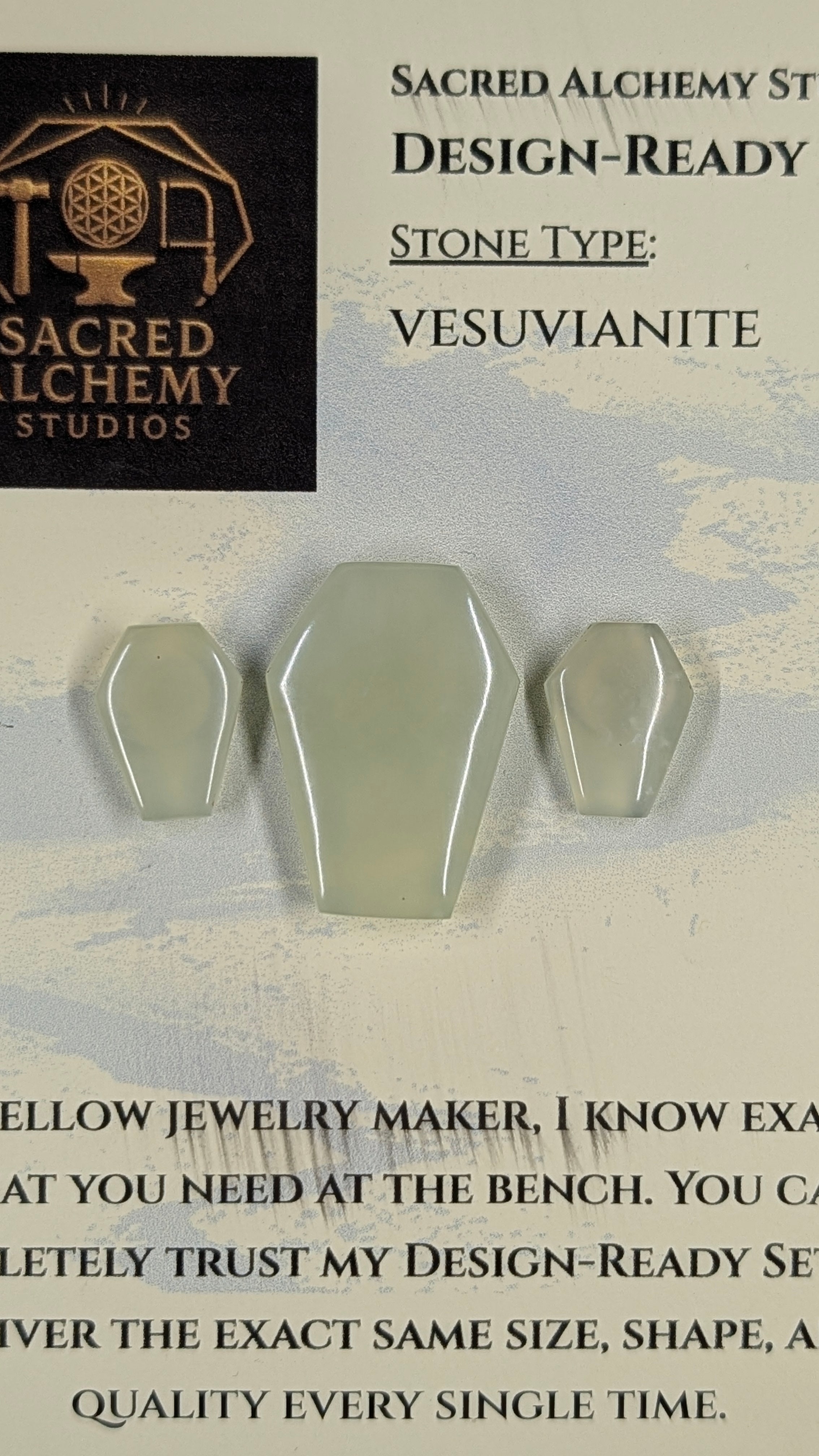 Coffin Shape - Vesuvianite - Design Ready