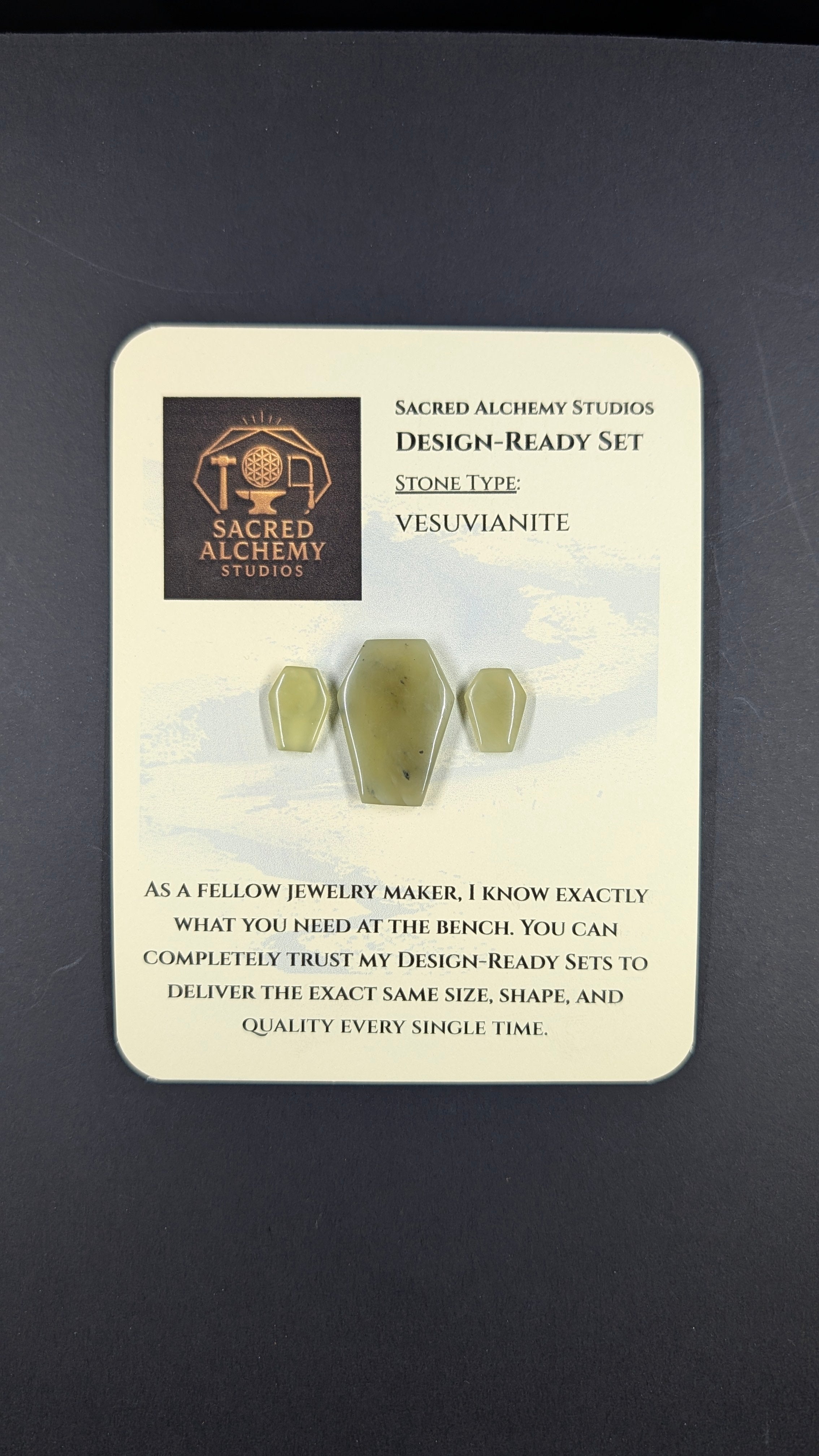 Coffin Shape - Vesuvianite - Design Ready