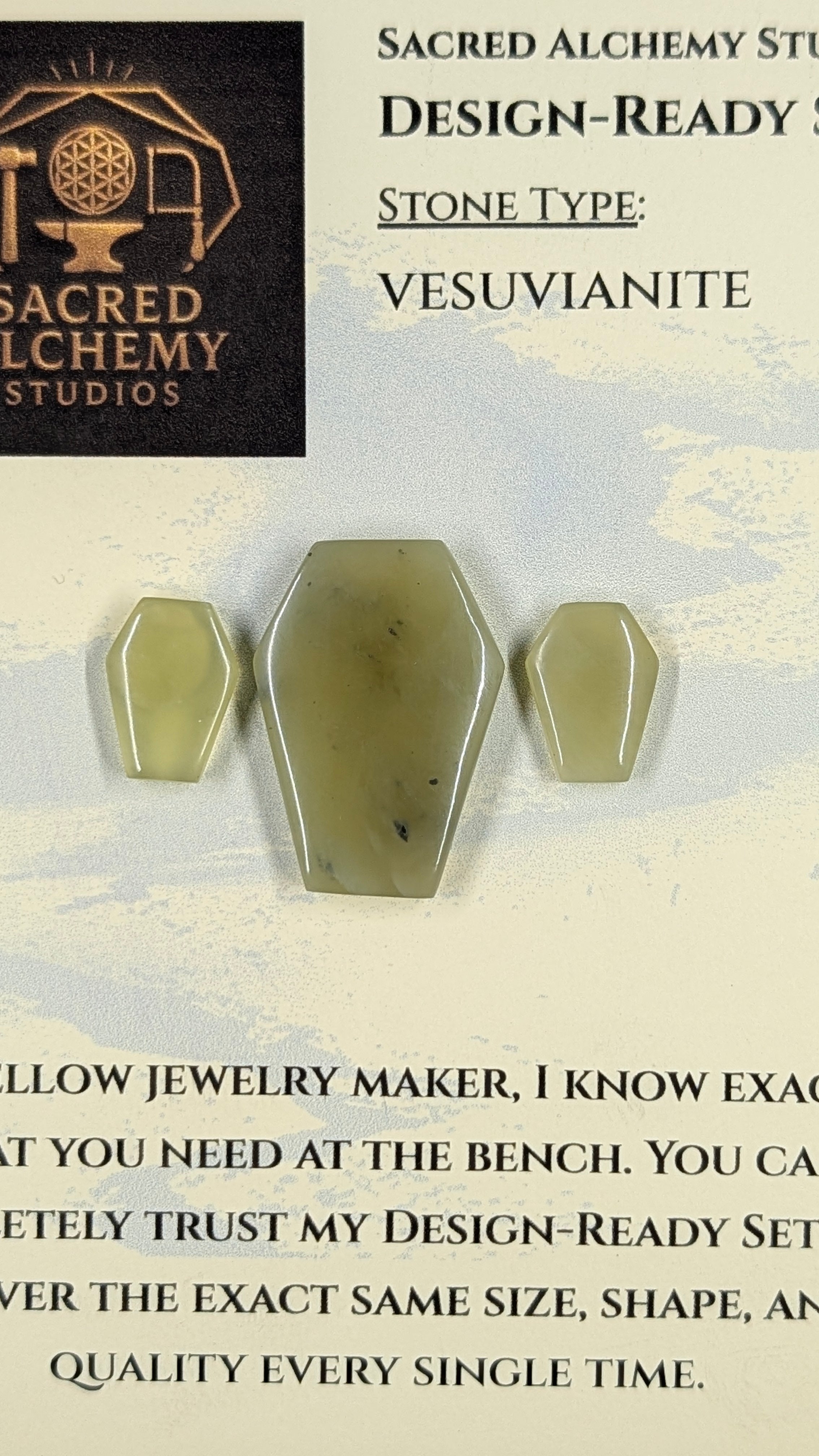 Coffin Shape - Vesuvianite - Design Ready
