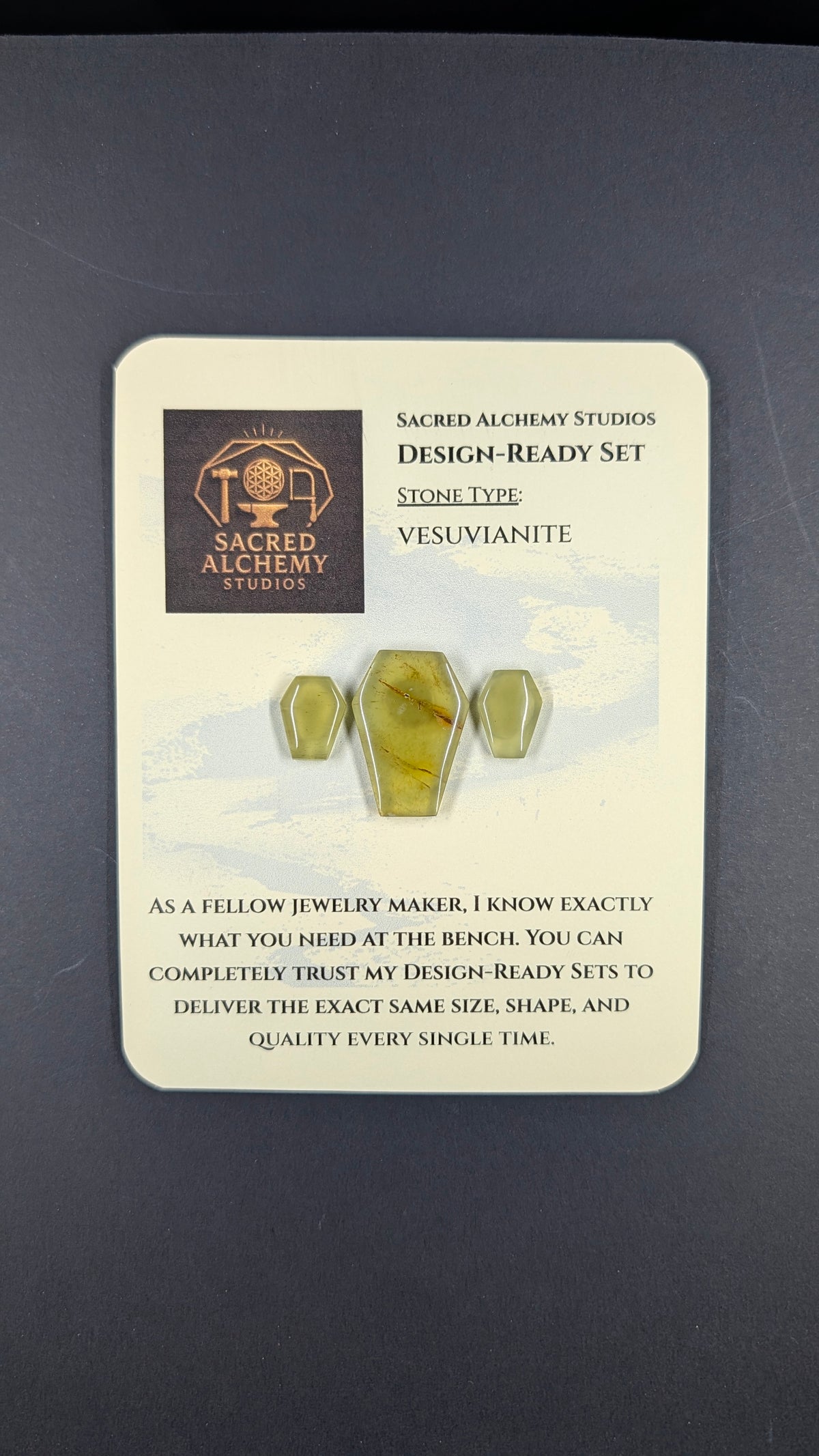 Coffin Shape - Vesuvianite - Design-Ready™™
