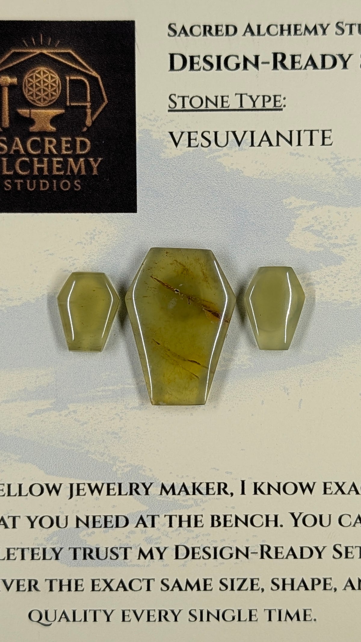 Coffin Shape - Vesuvianite - Design-Ready™™
