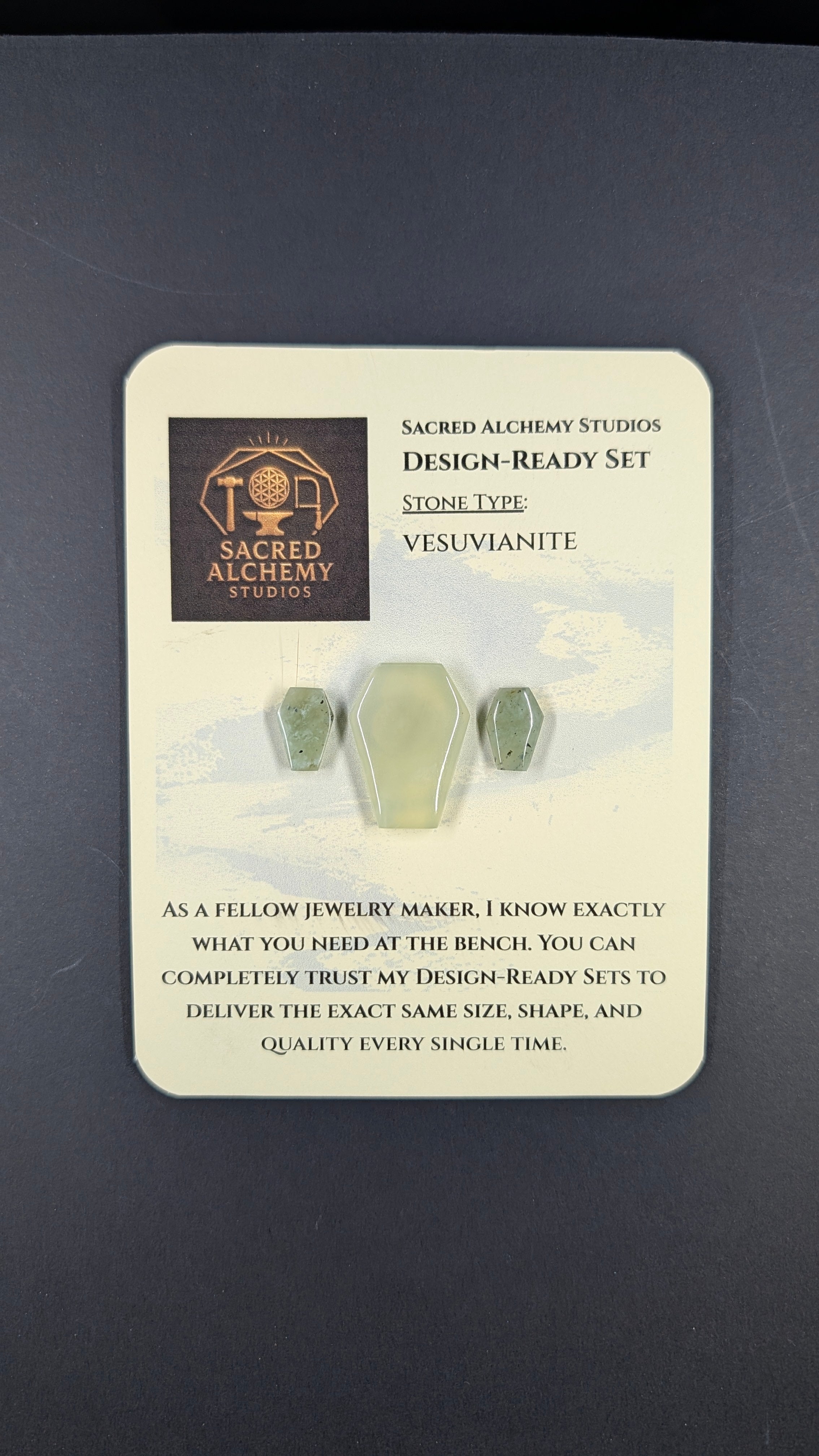 Coffin Shape - Vesuvianite - Design Ready