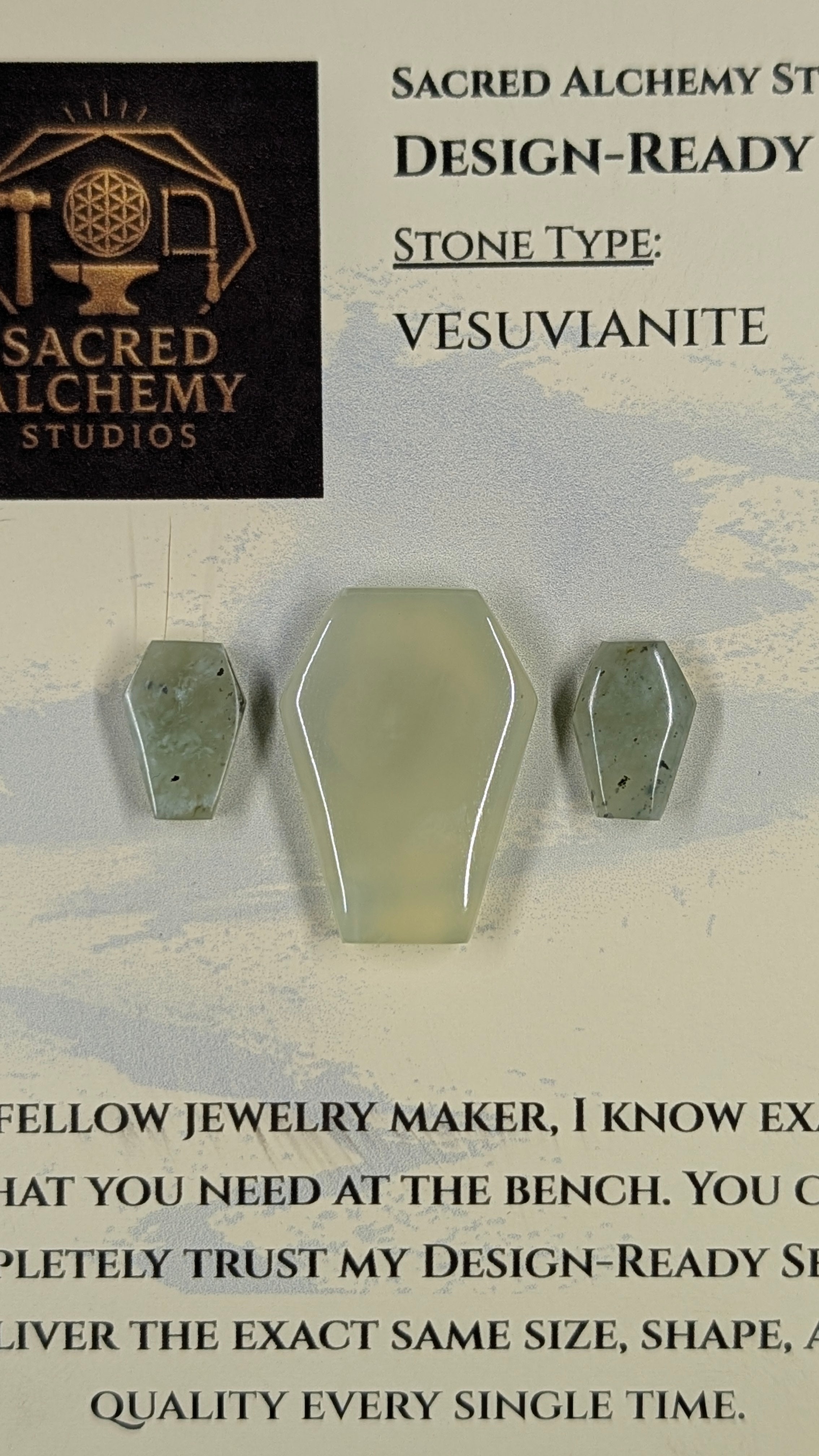 Coffin Shape - Vesuvianite - Design Ready