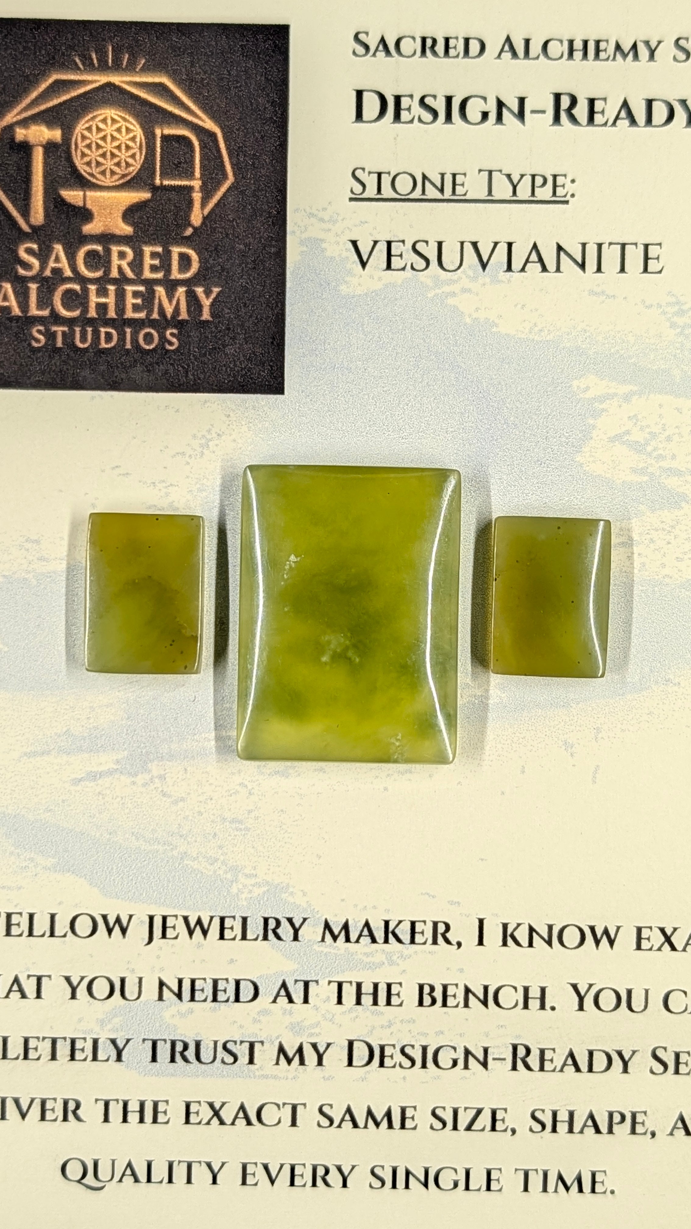 Rectangle Shape - Vesuvianite - Design-Ready™
