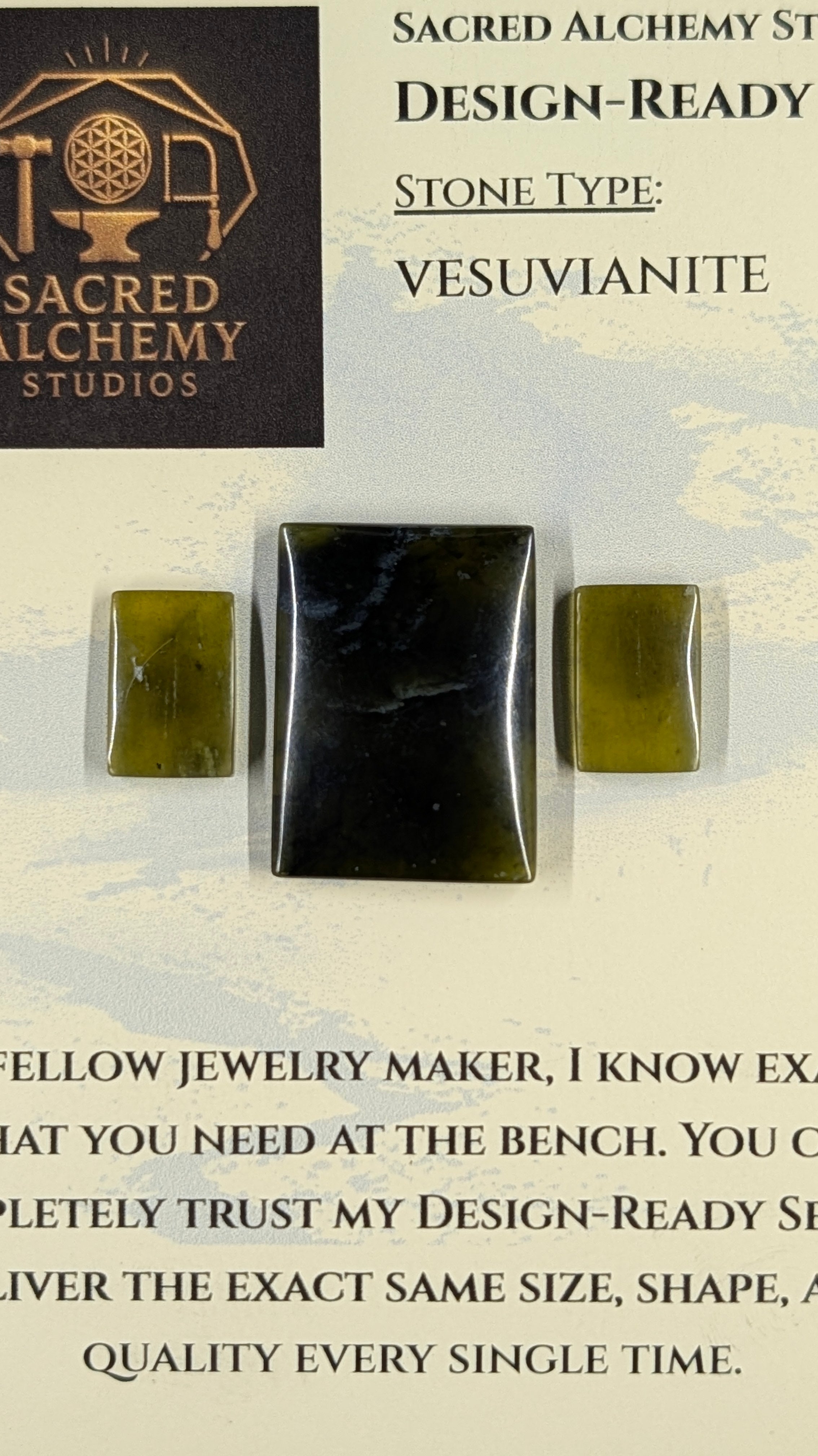 Rectangle Shape - Vesuvianite - Design-Ready™