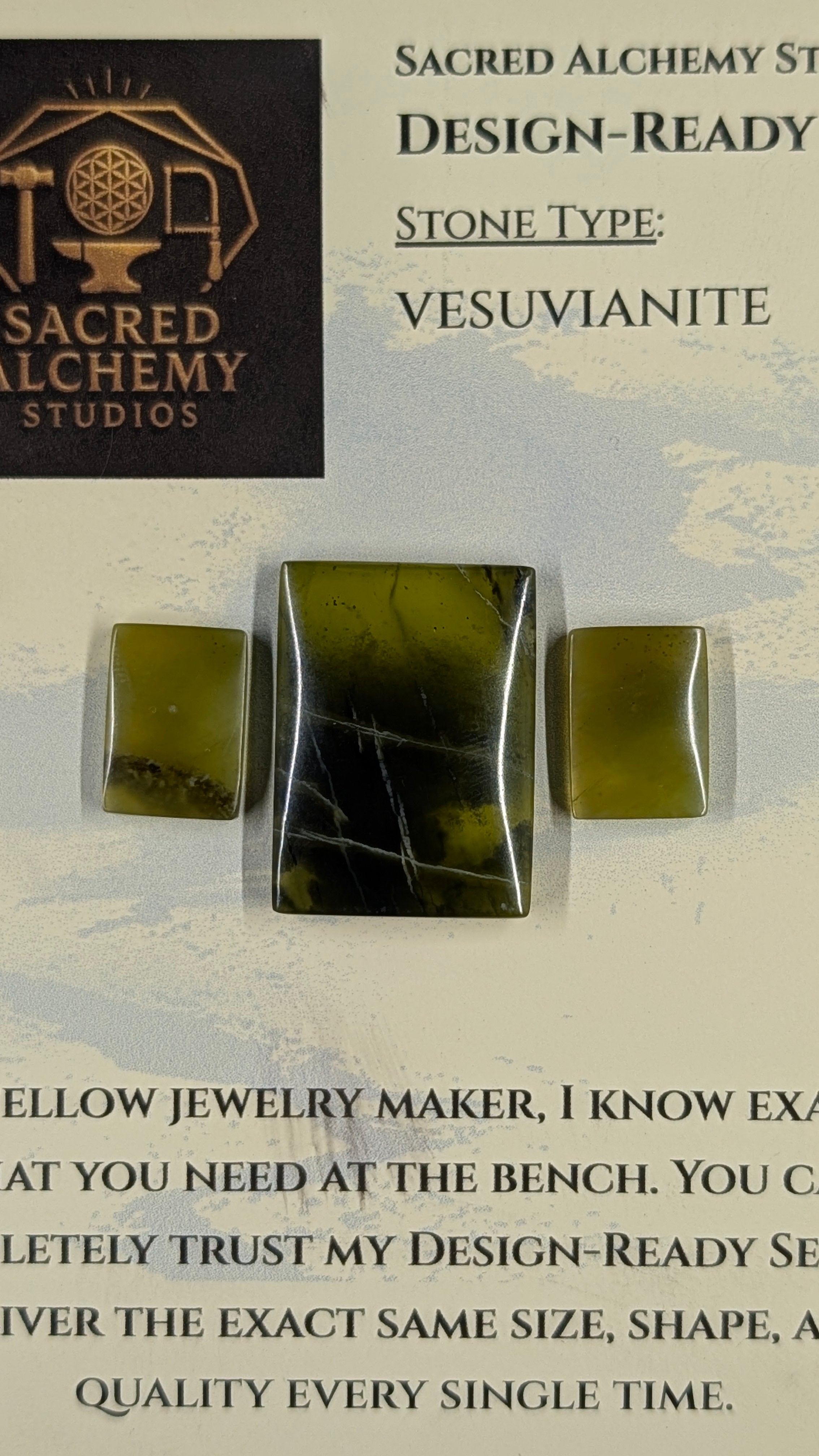 Rectangle Shape - Vesuvianite - Design-Ready™