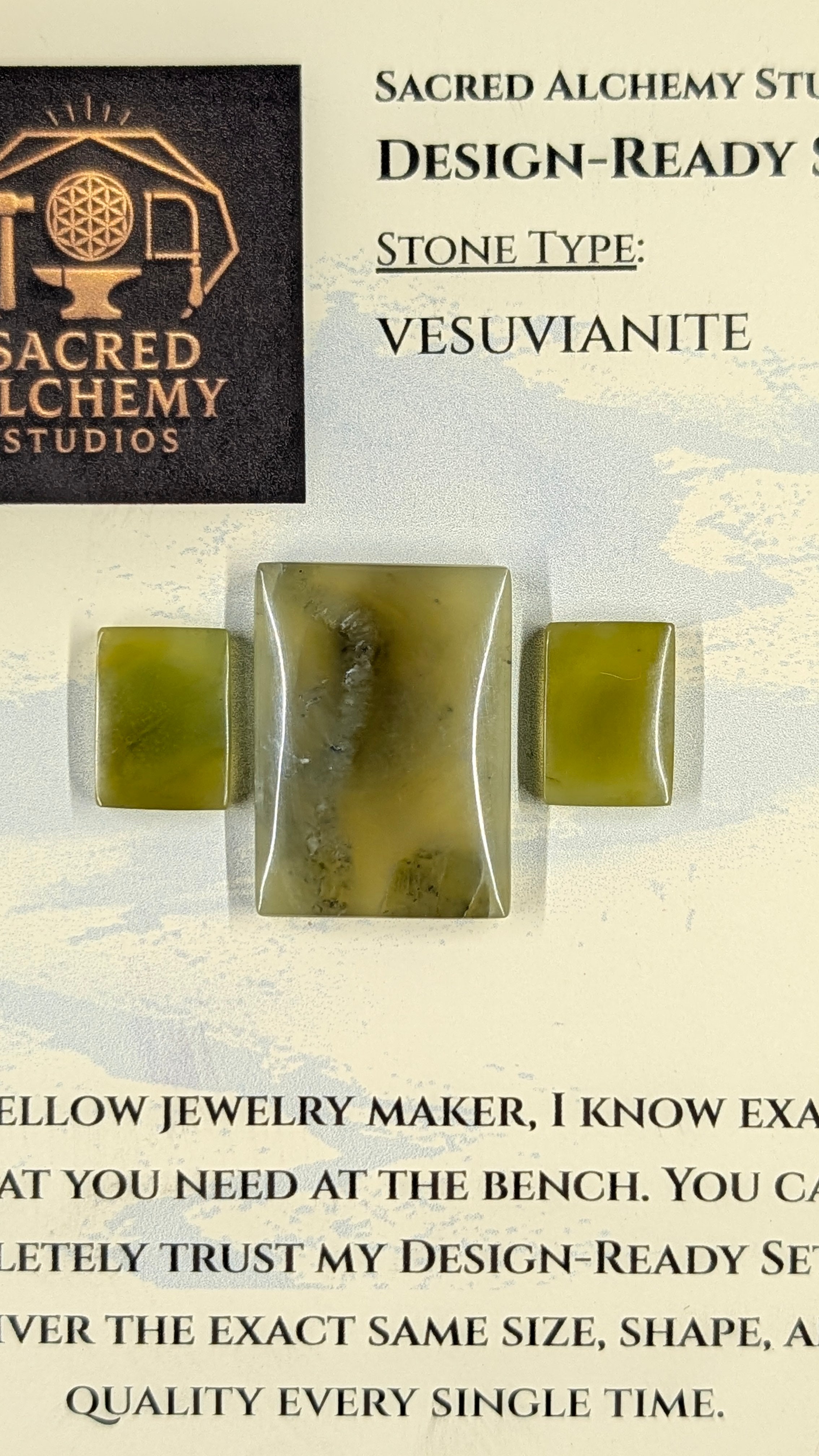 Rectangle Shape - Vesuvianite - Design-Ready™
