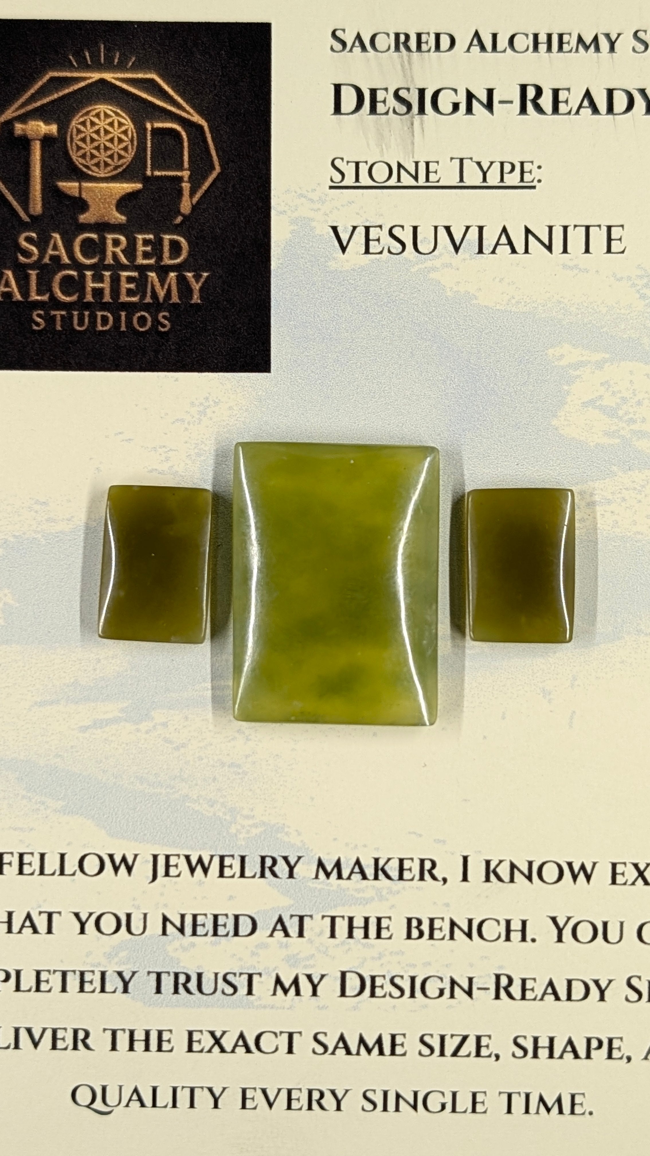 Rectangle Shape - Vesuvianite - Design-Ready™
