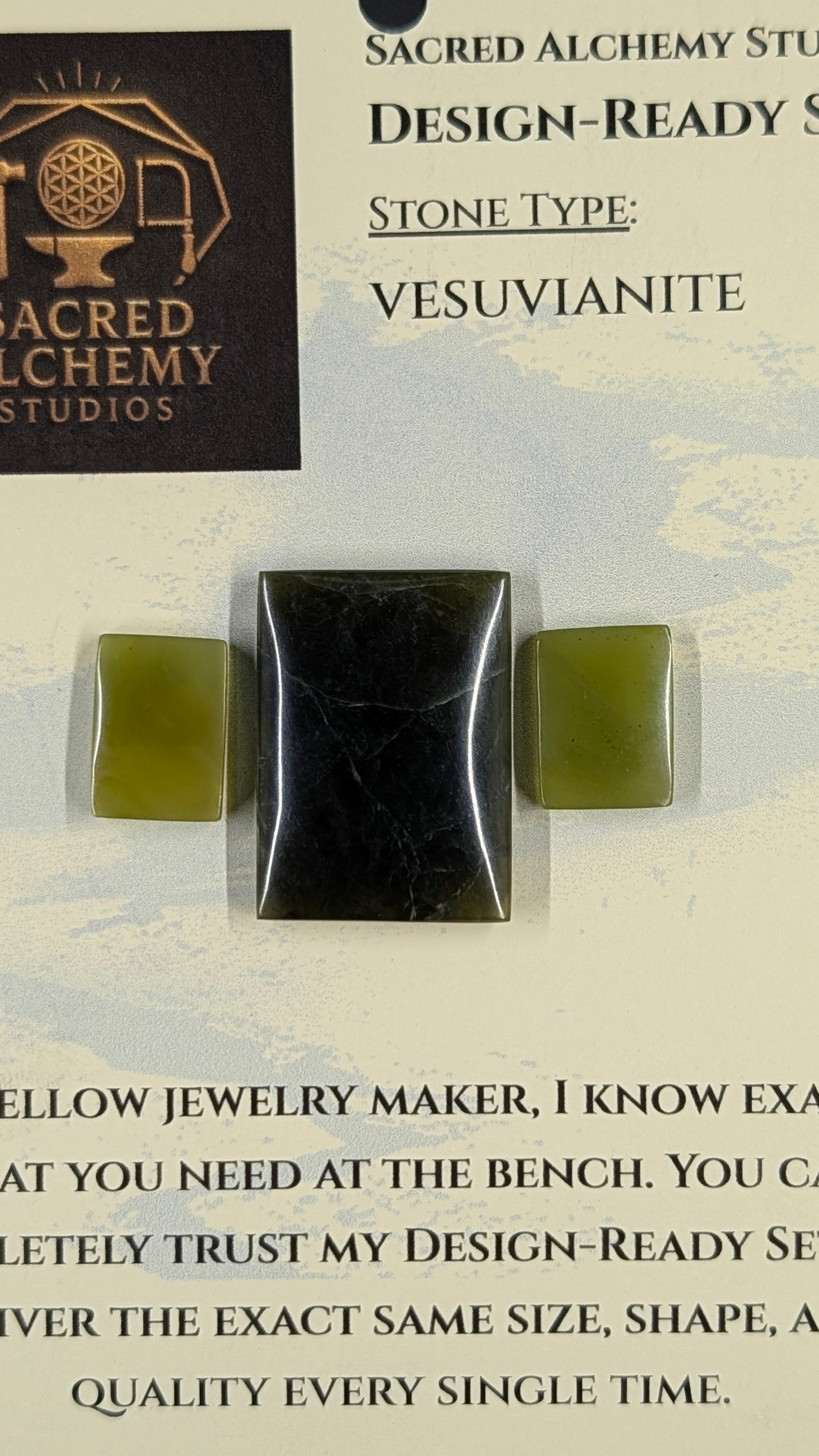 Rectangle Shape - Vesuvianite - Design-Ready™