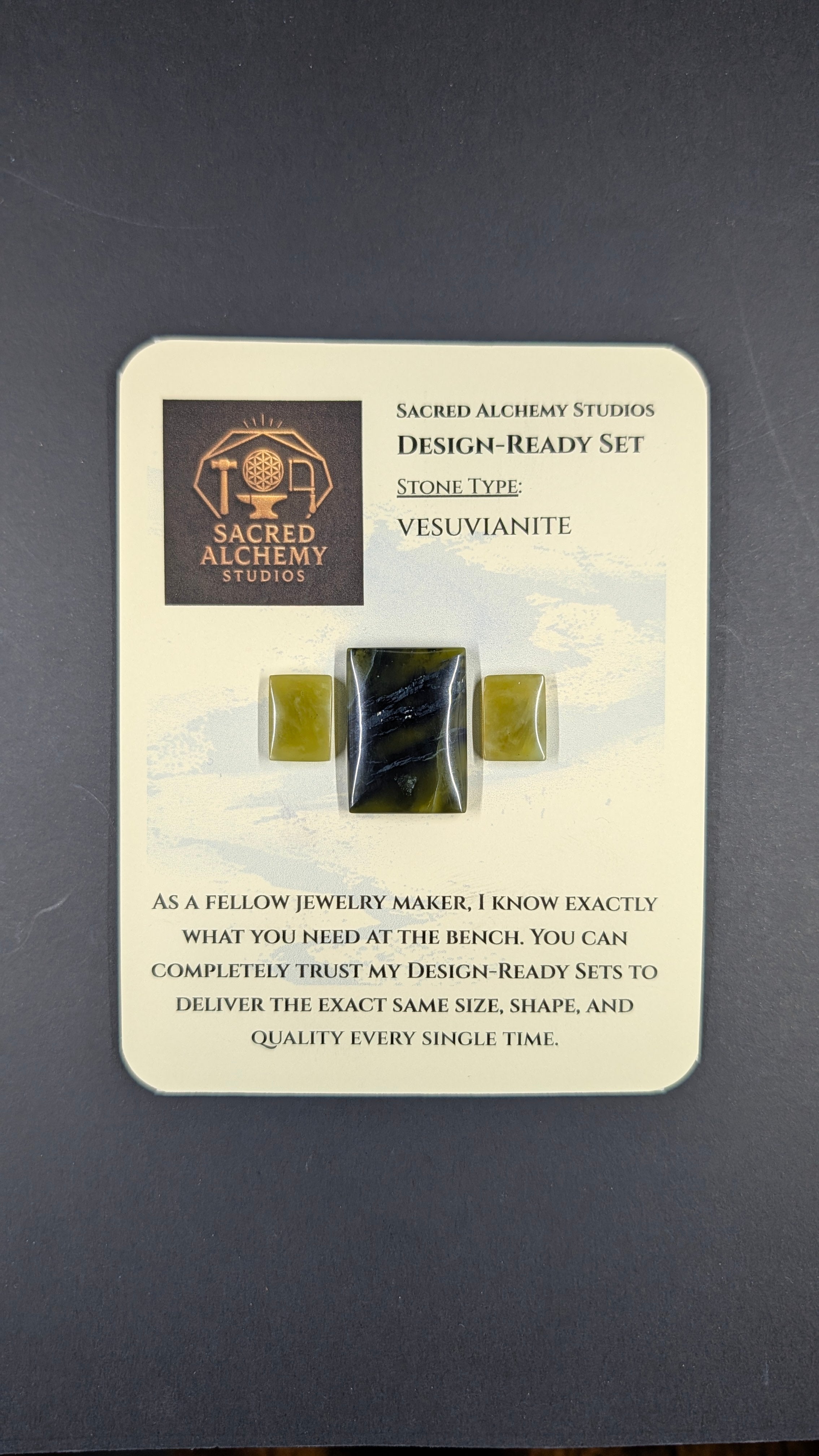 Rectangle Shape - Vesuvianite - Design-Ready™