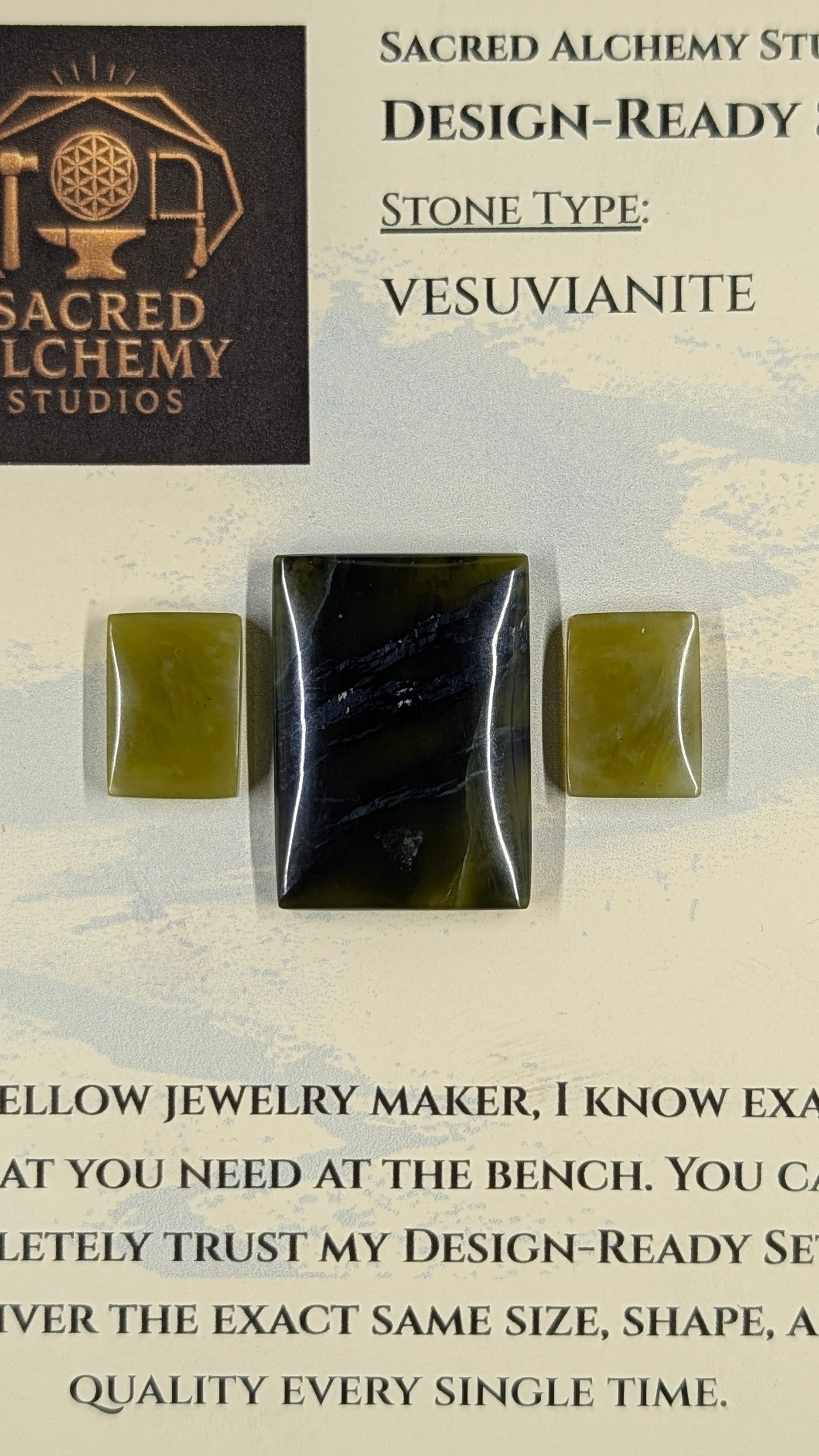 Rectangle Shape - Vesuvianite - Design-Ready™