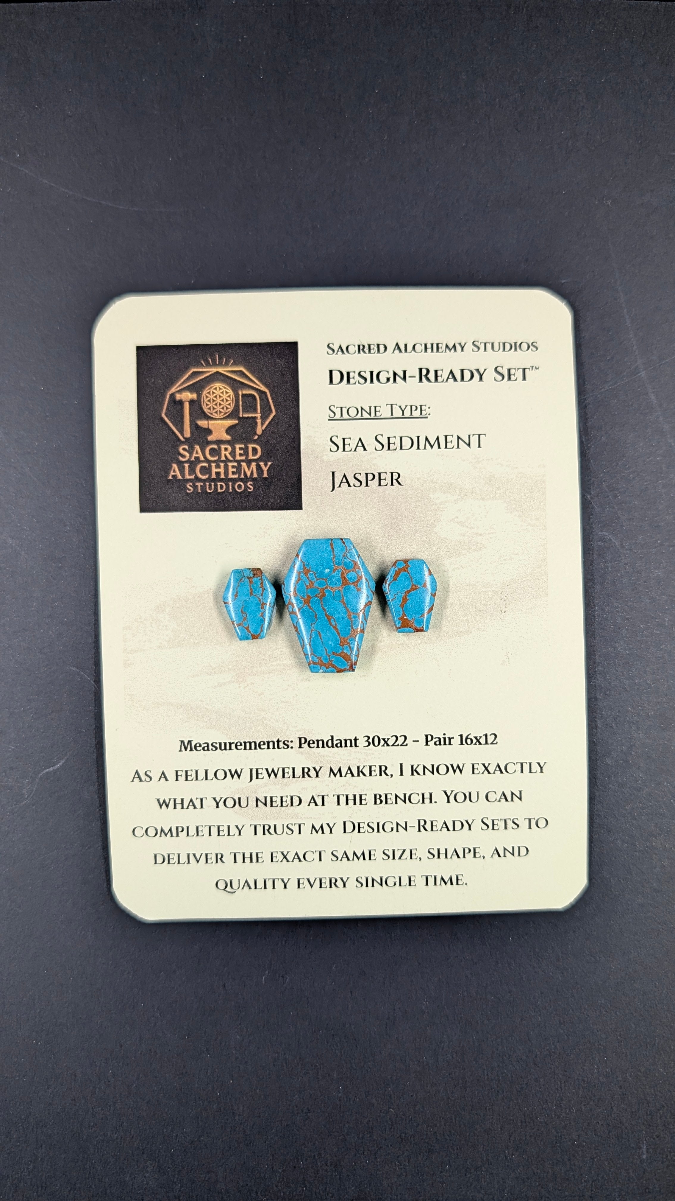 Coffin Shape - Sea Sediment Jasper - Design-Ready™