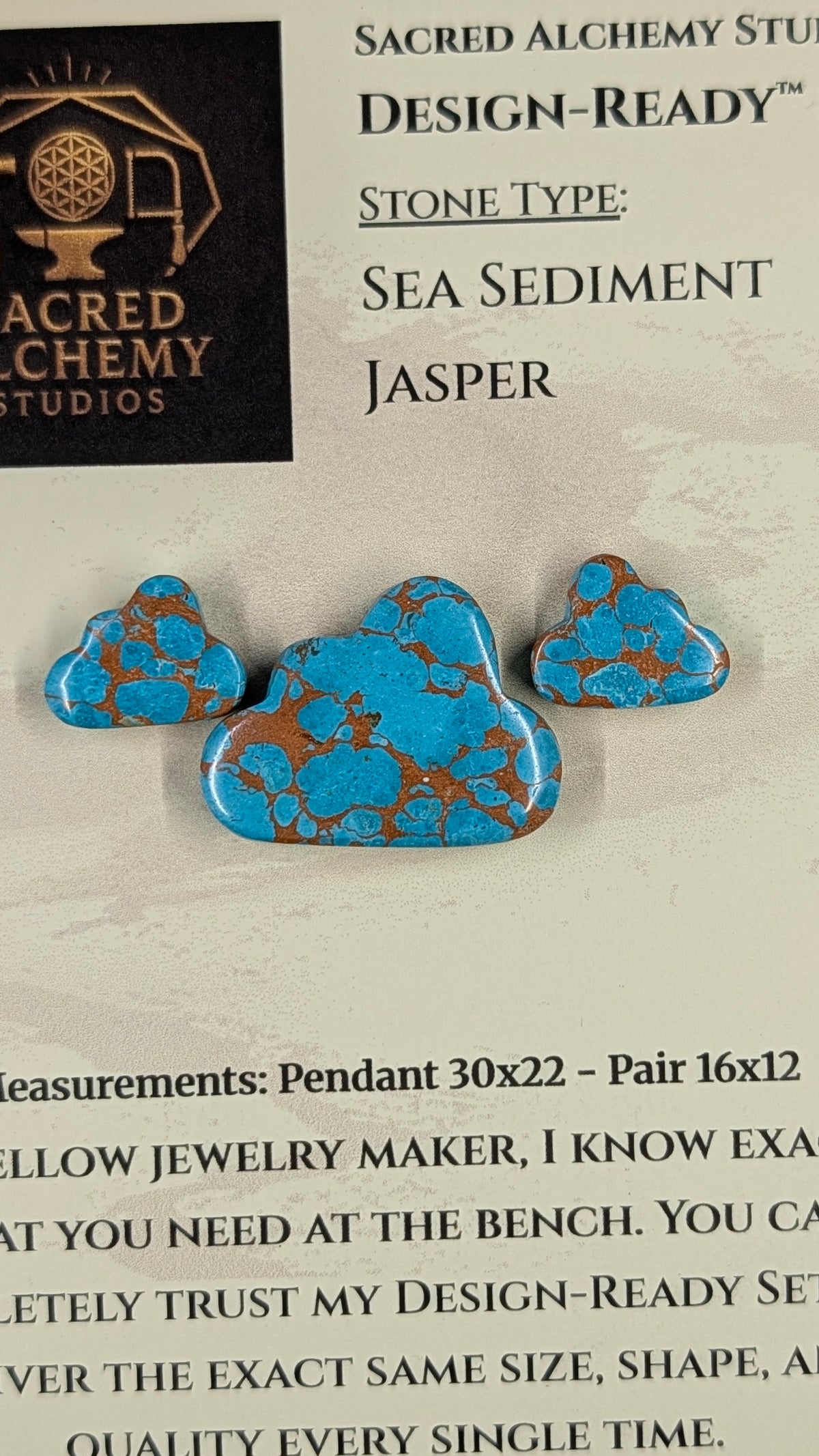 Cloud Shape - Sea Sediment Jasper - Design-Ready™™