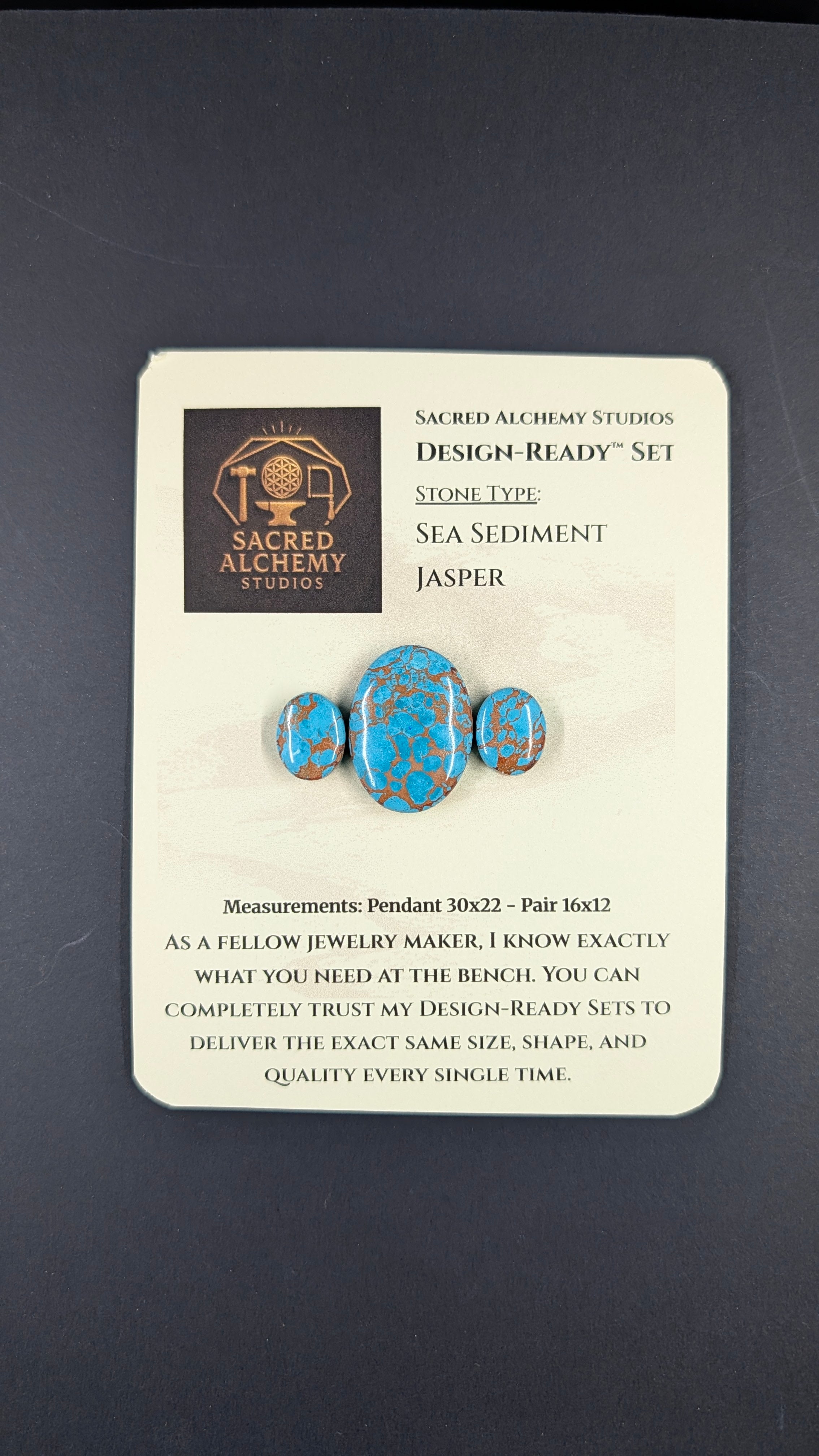 Oval Shape - Sea Sediment Jasper - Design-Ready™