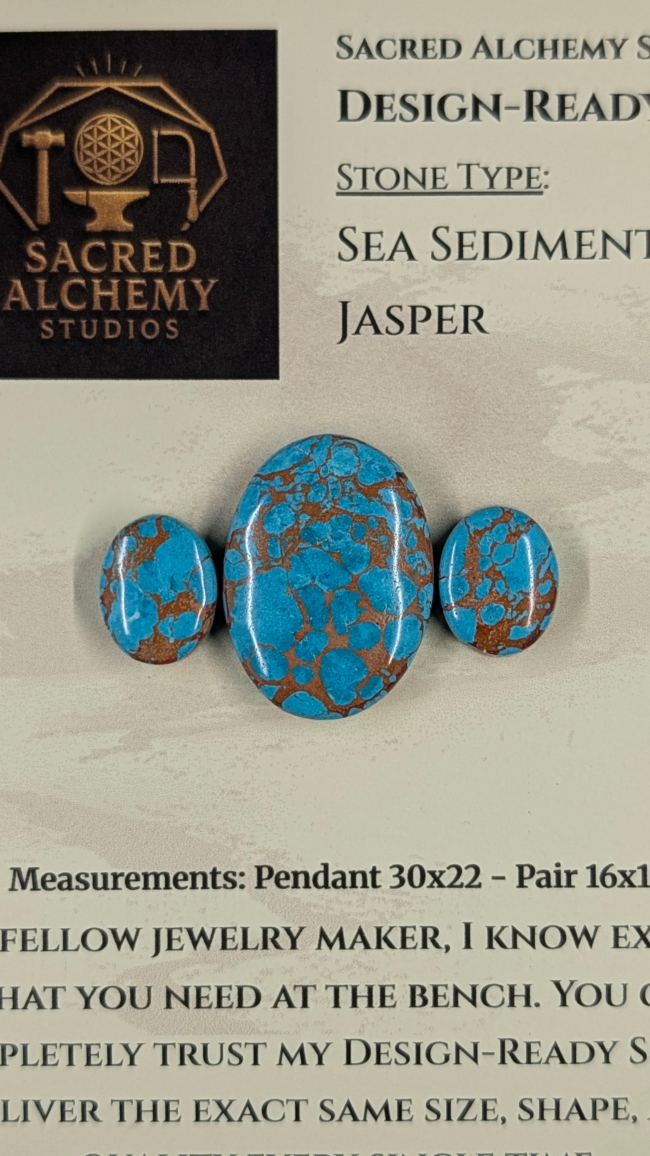 Oval Shape - Sea Sediment Jasper - Design-Ready™