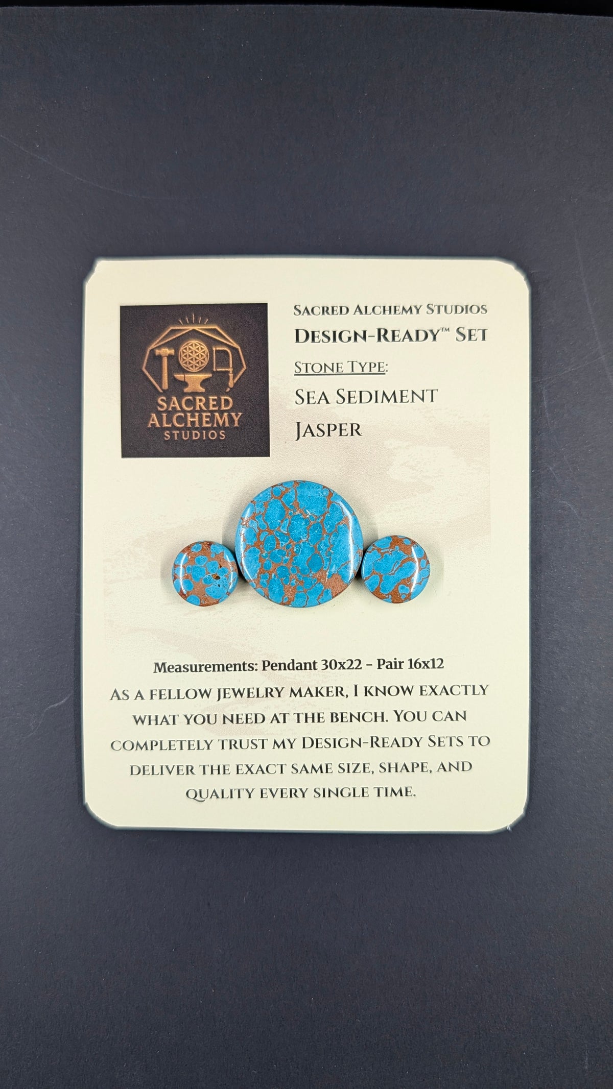 Circle Shape - Sea Sediment Jasper - Design-Ready™