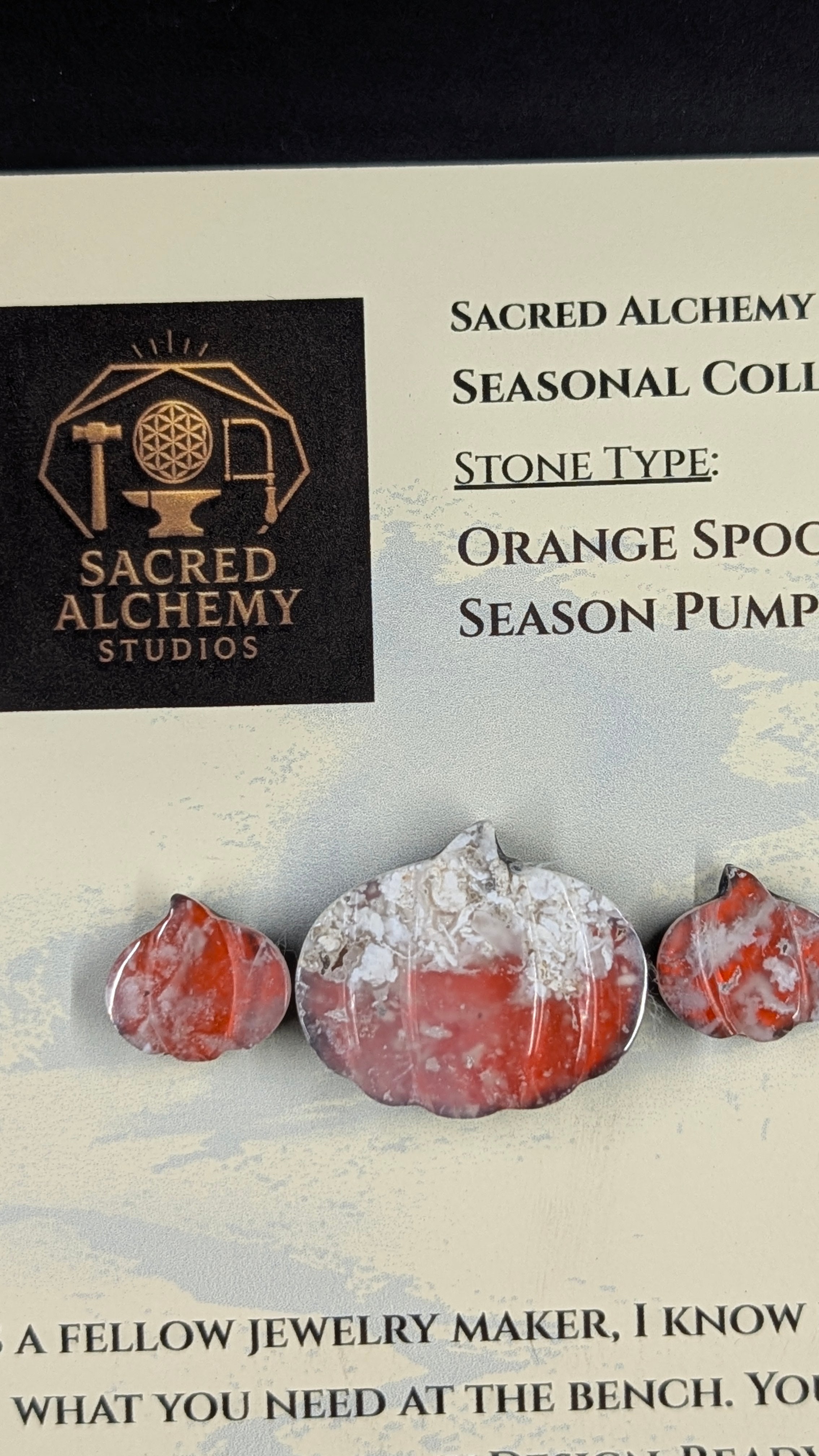 Spooky Season Pumpkin - Orange Plume Agate - Design-Ready™ Set