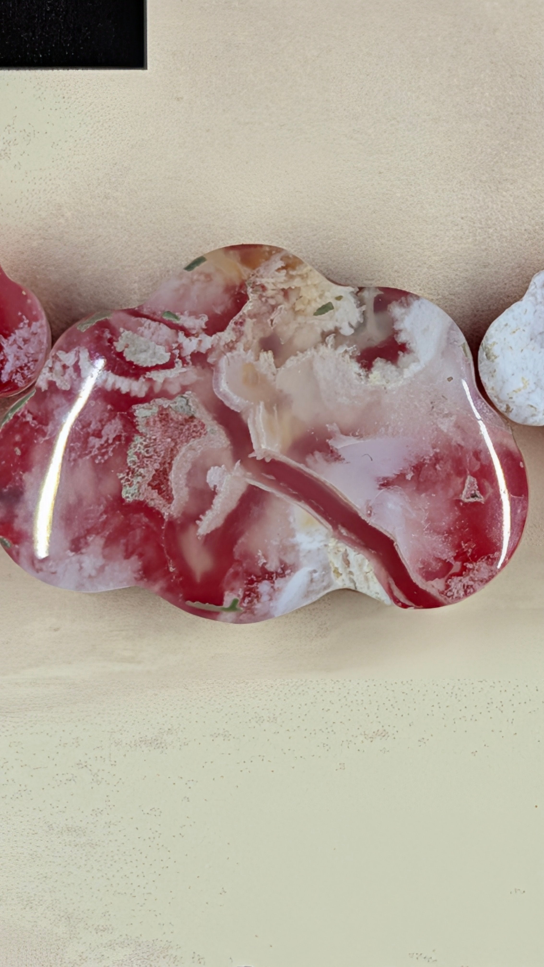 Cloud Shape - Red Plume Agate Doublet - Design-Ready™ Set
