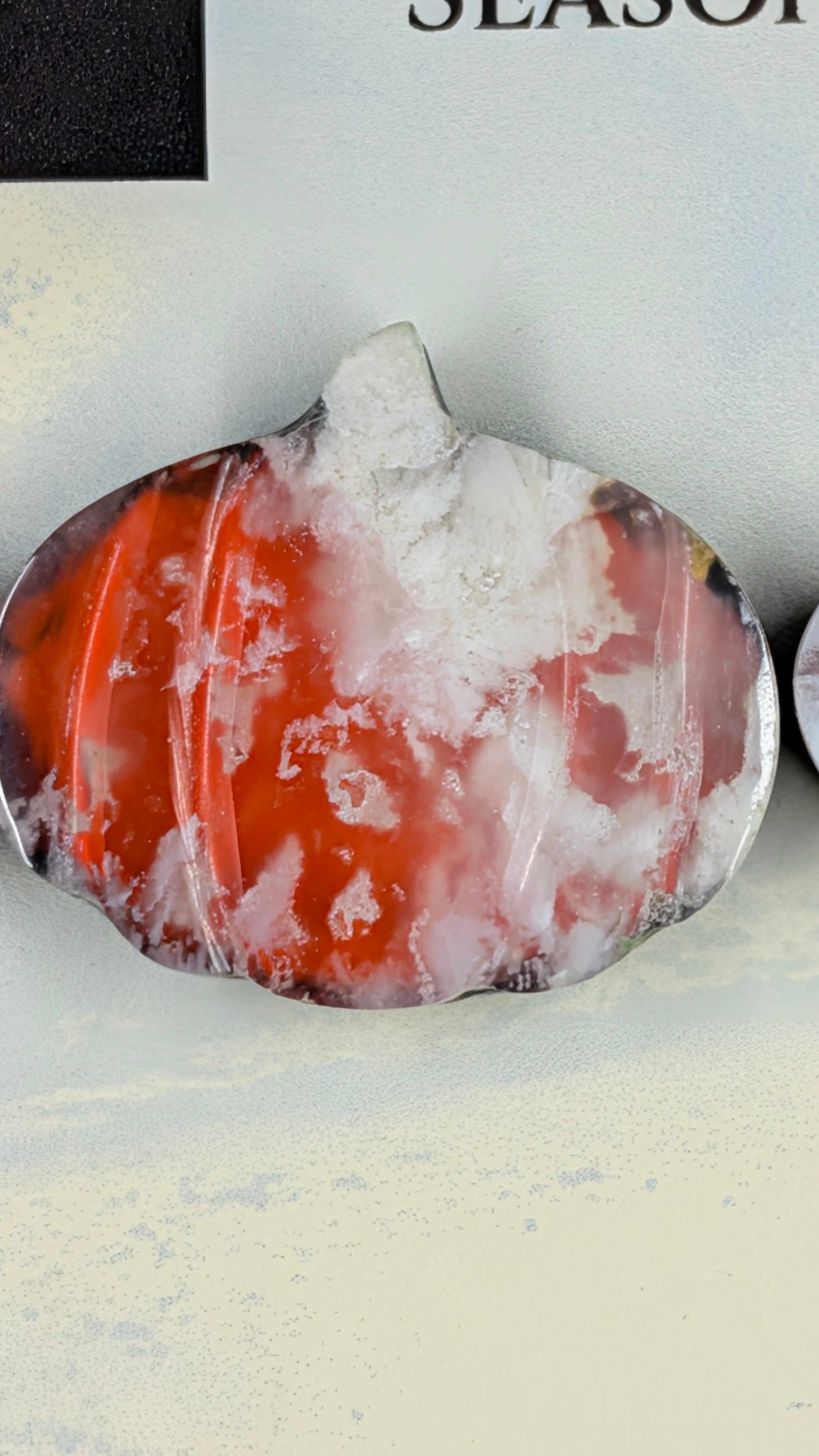 Spooky Season Pumpkin - Orange Plume Agate - Design-Ready™ Set