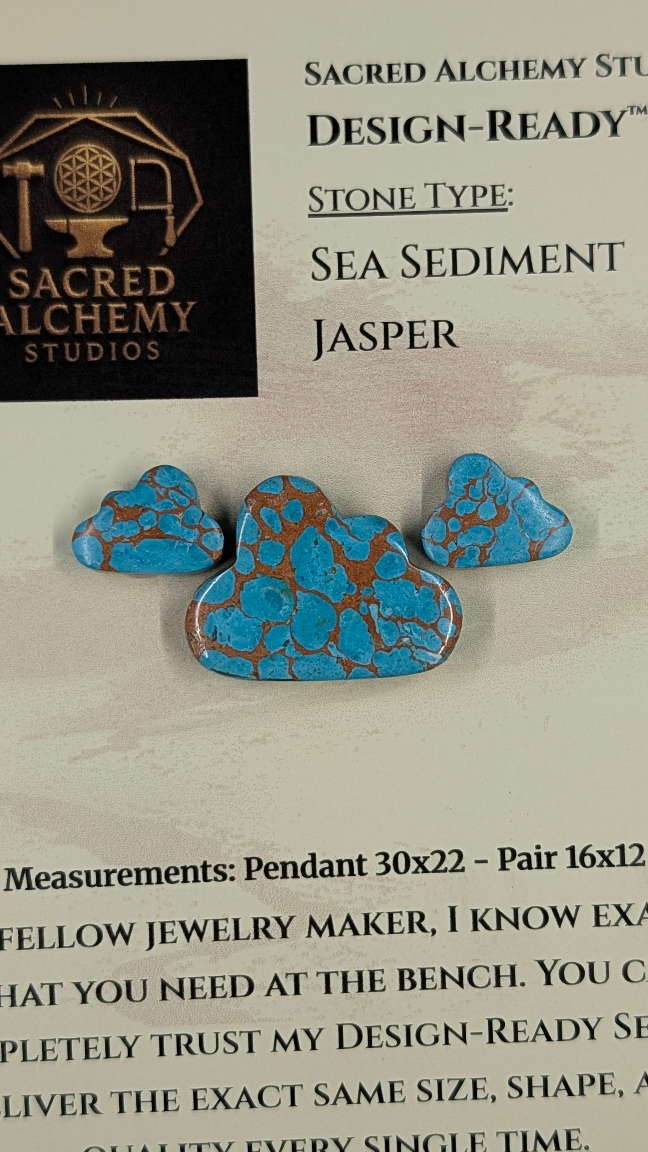 Cloud Shape - Sea Sediment Jasper - Design-Ready™