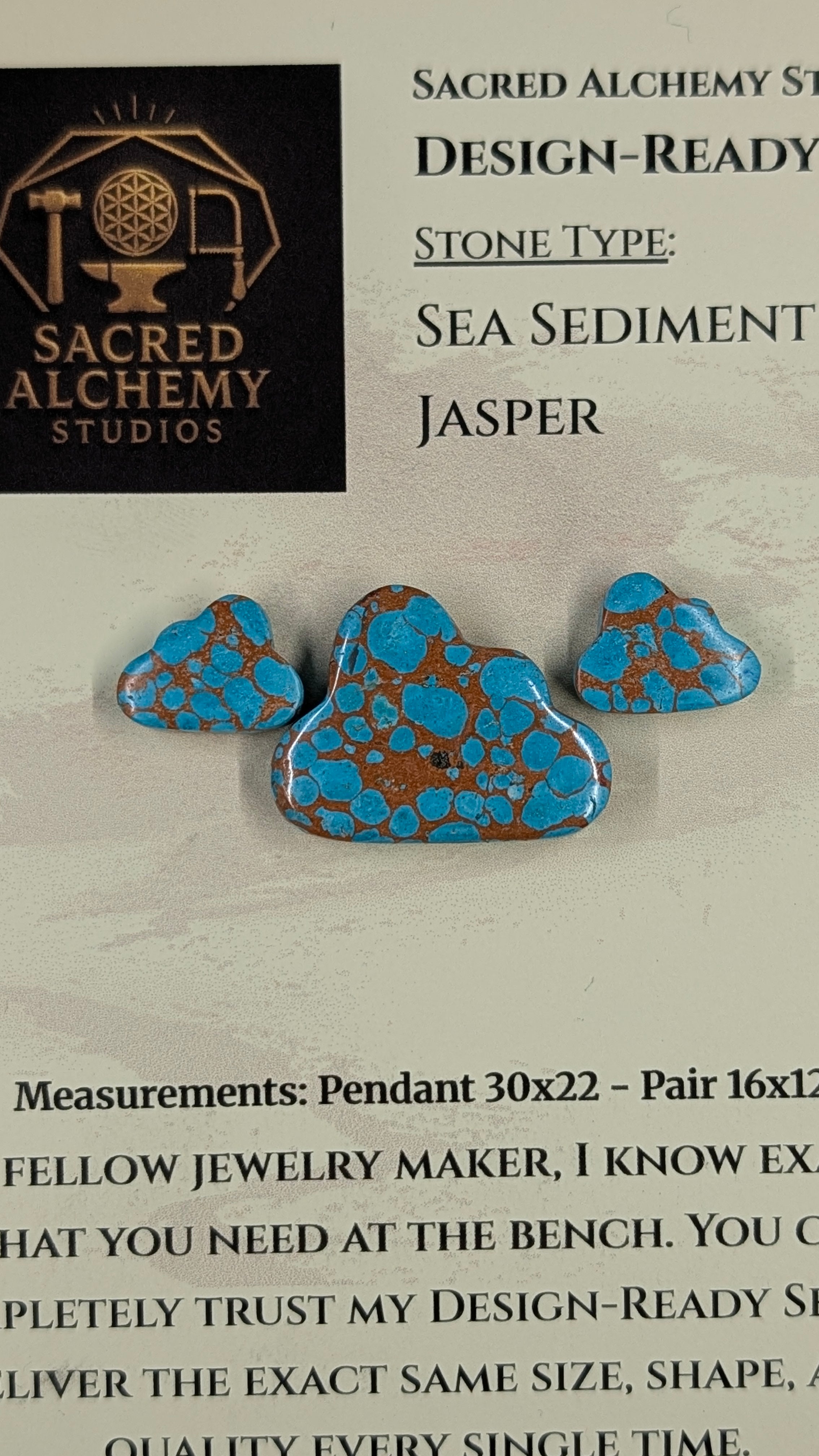 Cloud Shape - Sea Sediment Jasper - Design-Ready™