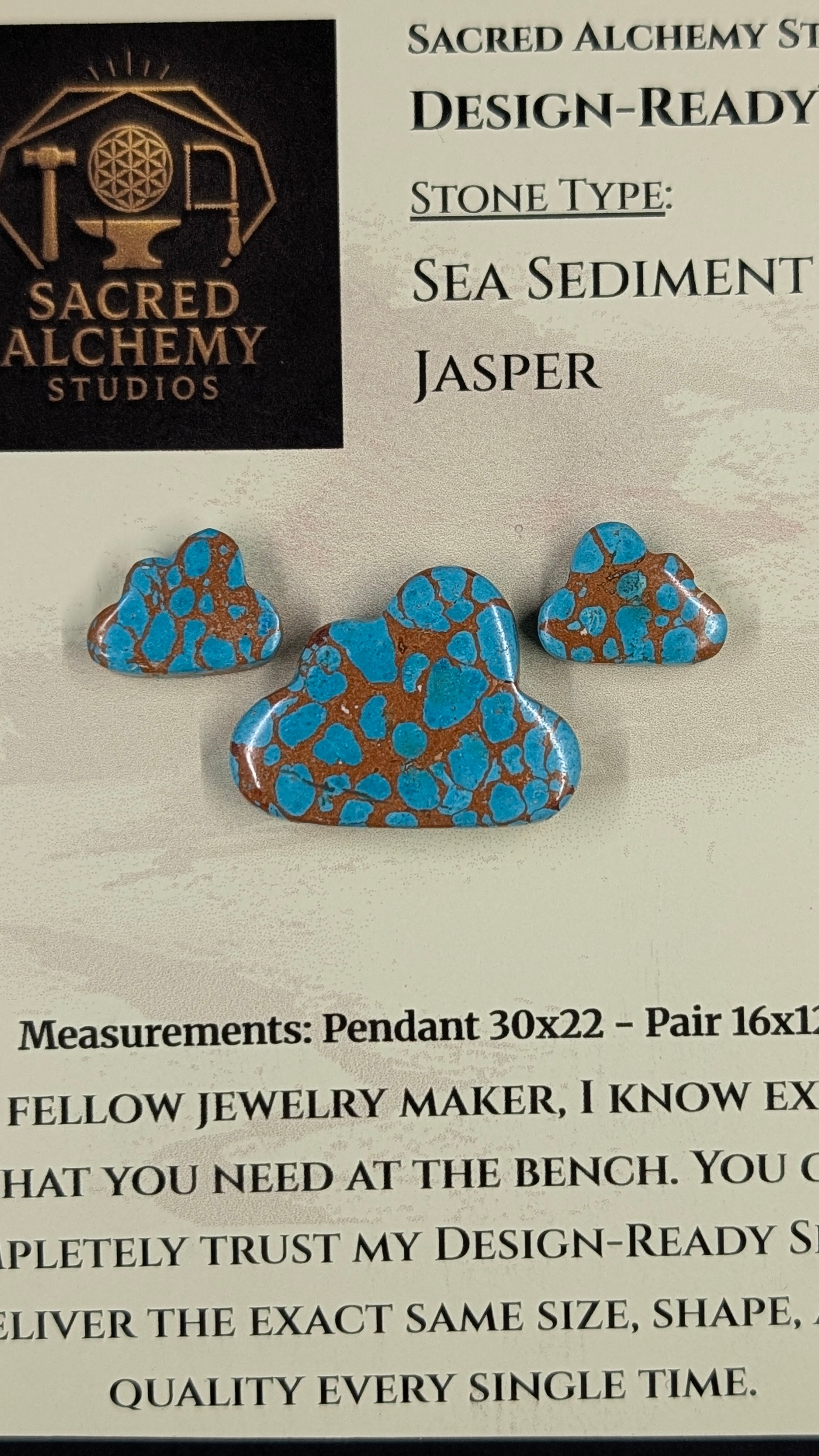Cloud Shape - Sea Sediment Jasper - Design-Ready™
