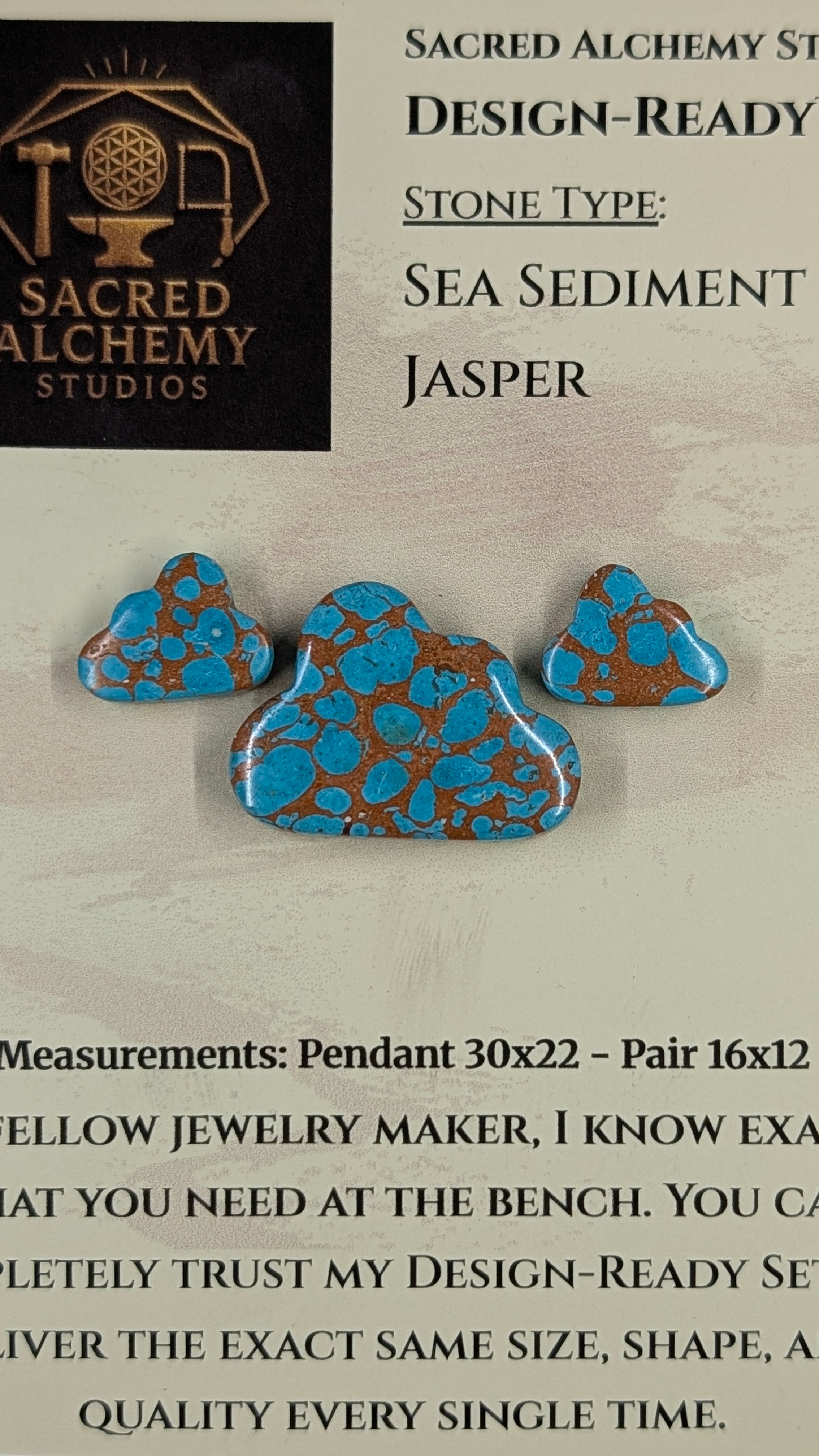 Cloud Shape - Sea Sediment Jasper - Design-Ready™