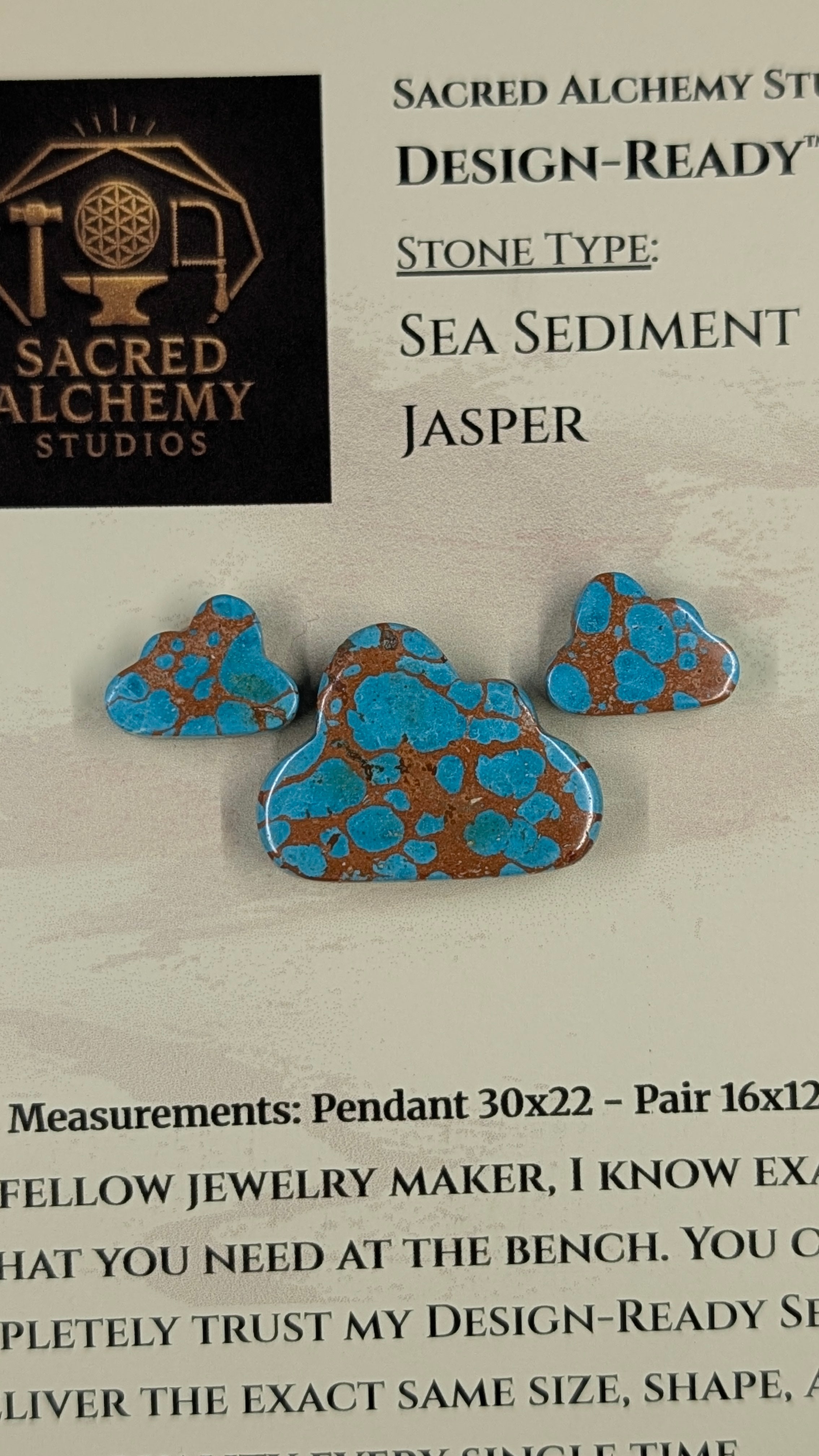 Cloud Shape - Sea Sediment Jasper - Design-Ready™