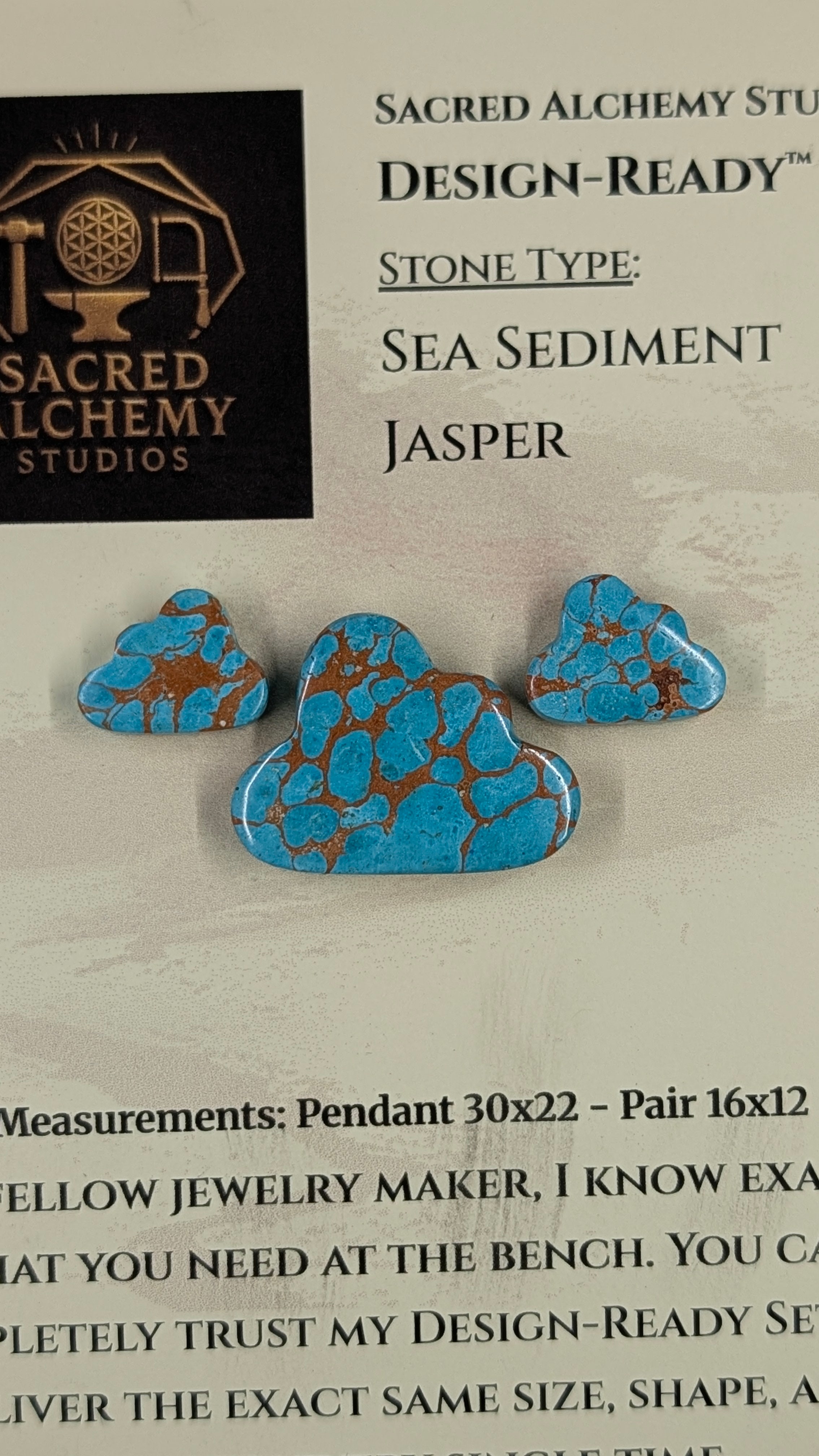 Cloud Shape - Sea Sediment Jasper - Design-Ready™