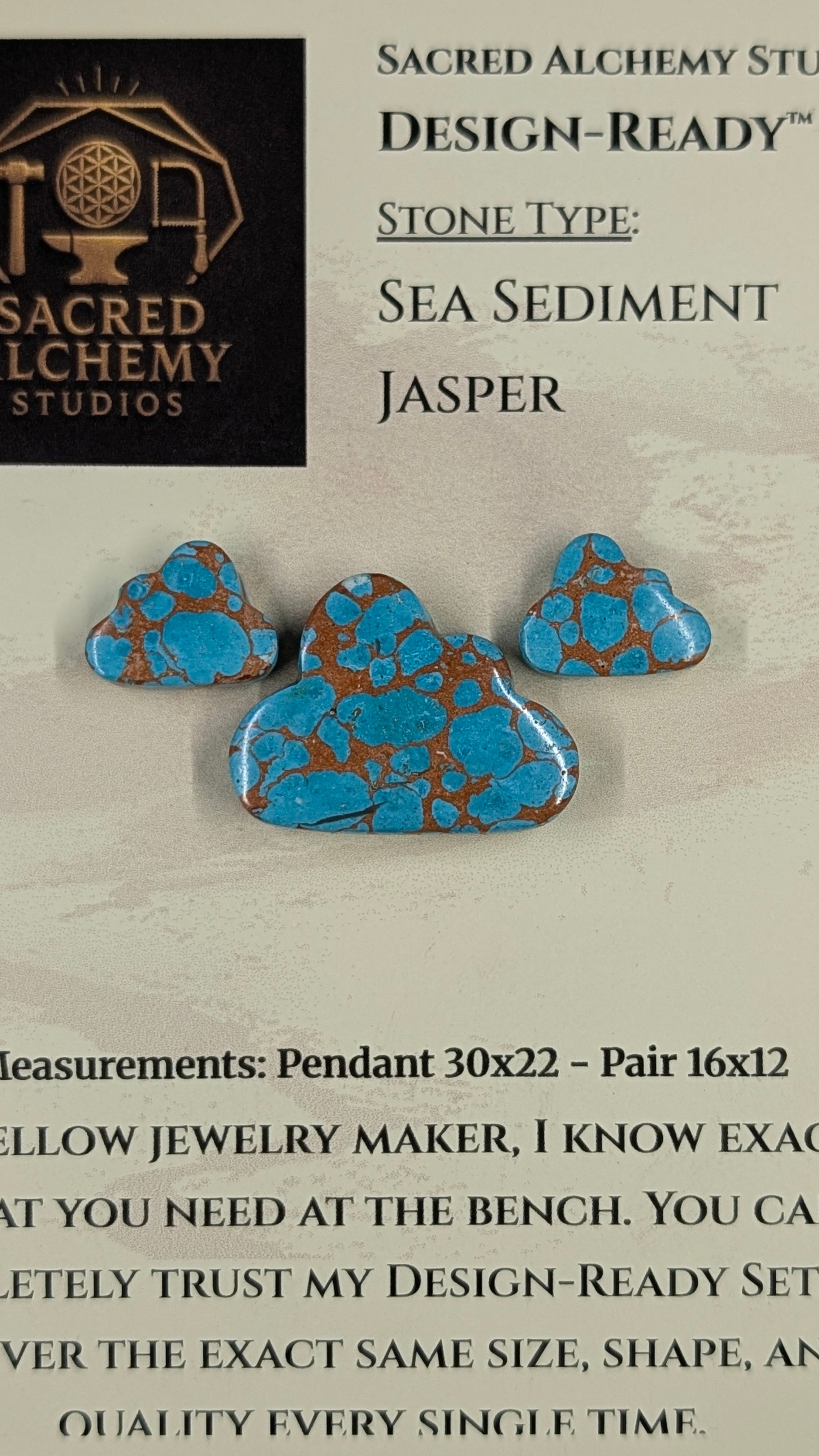 Cloud Shape - Sea Sediment Jasper - Design-Ready™