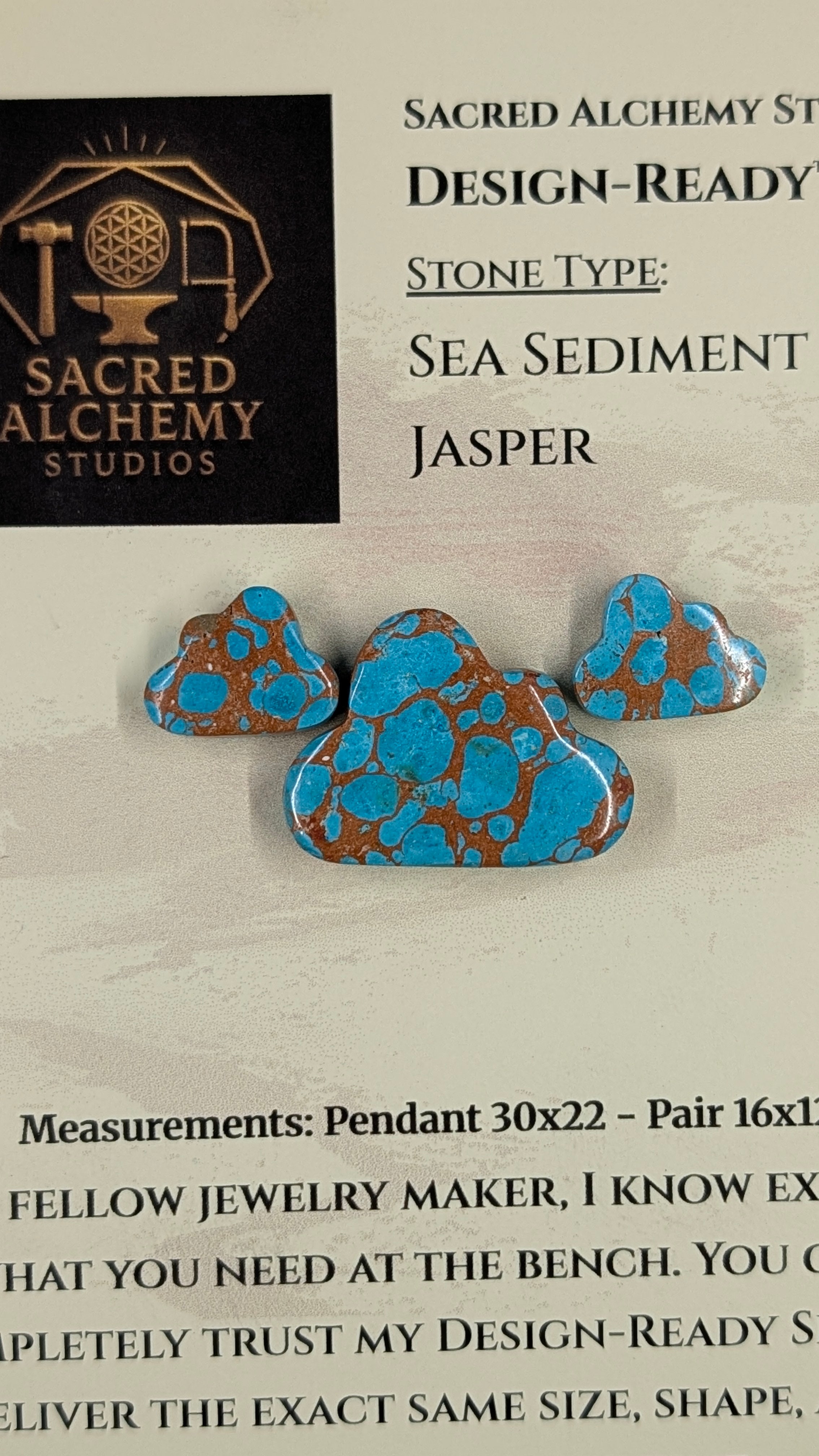 Cloud Shape - Sea Sediment Jasper - Design-Ready™