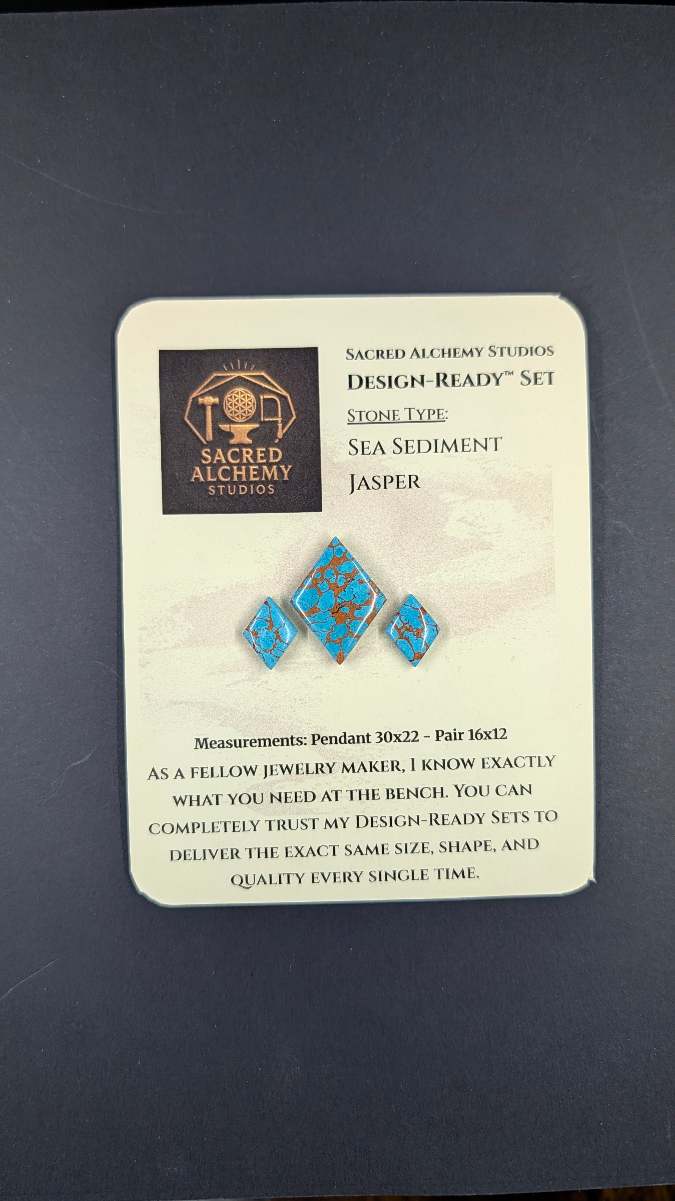 Rhombus Shape - Sea Sediment Jasper - Design-Ready™