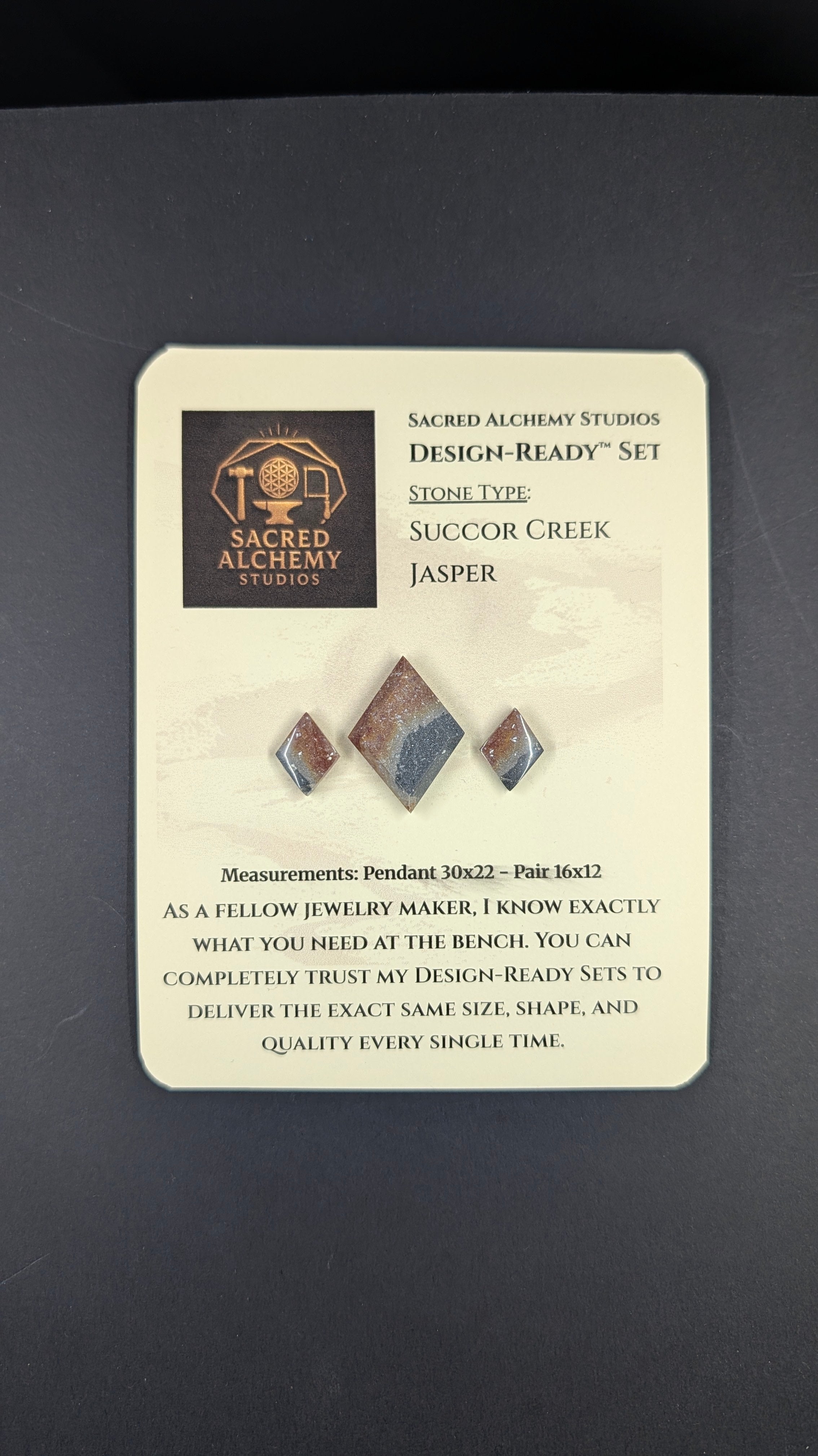 Rhombus Shape - Succor Creek Jasper - Design-Ready™ Set