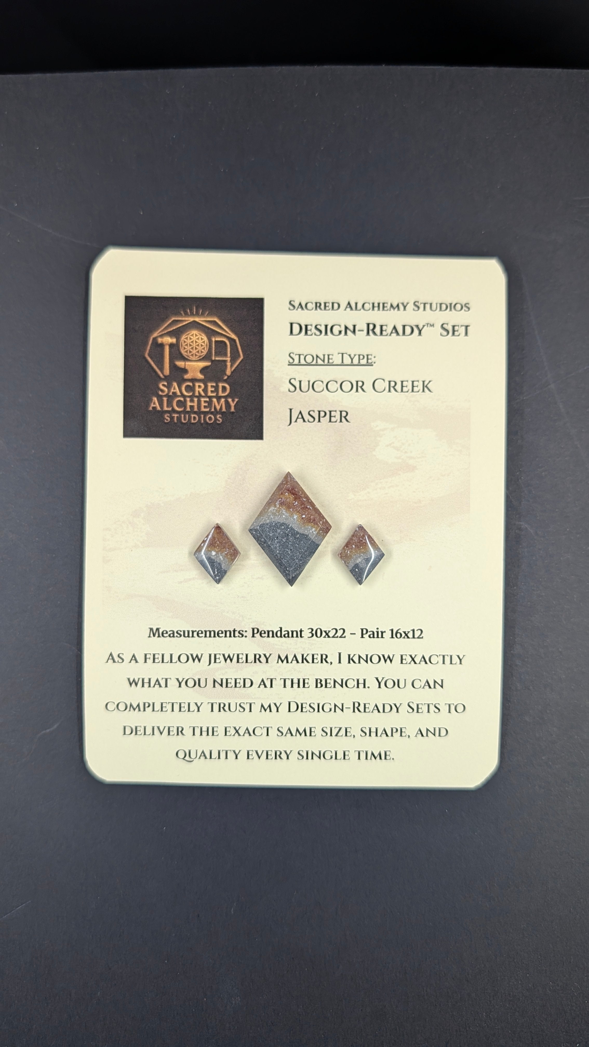 Rhombus Shape - Succor Creek Jasper - Design-Ready™ Set