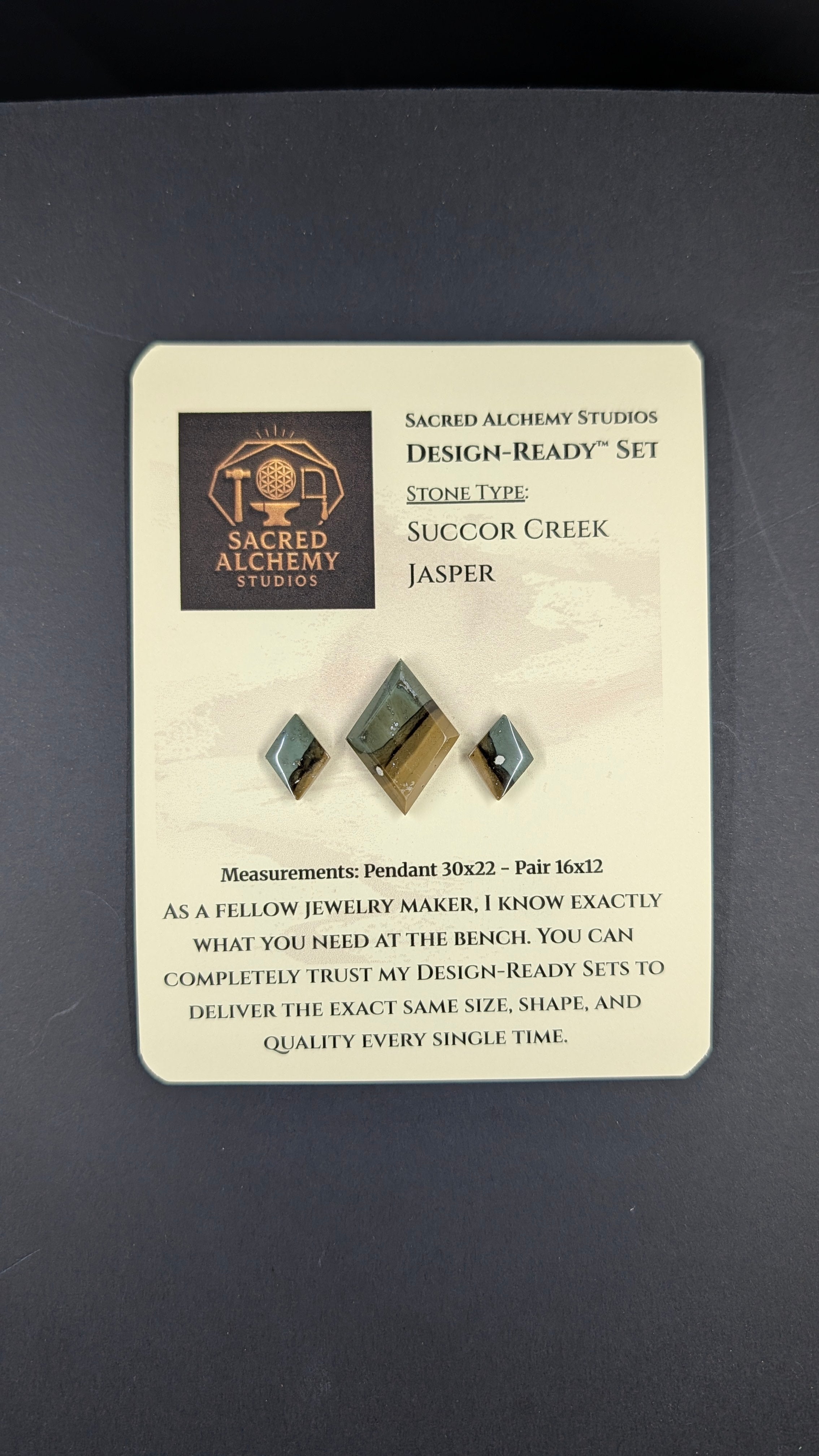 Rhombus Shape - Succor Creek Jasper - Design-Ready™ Set