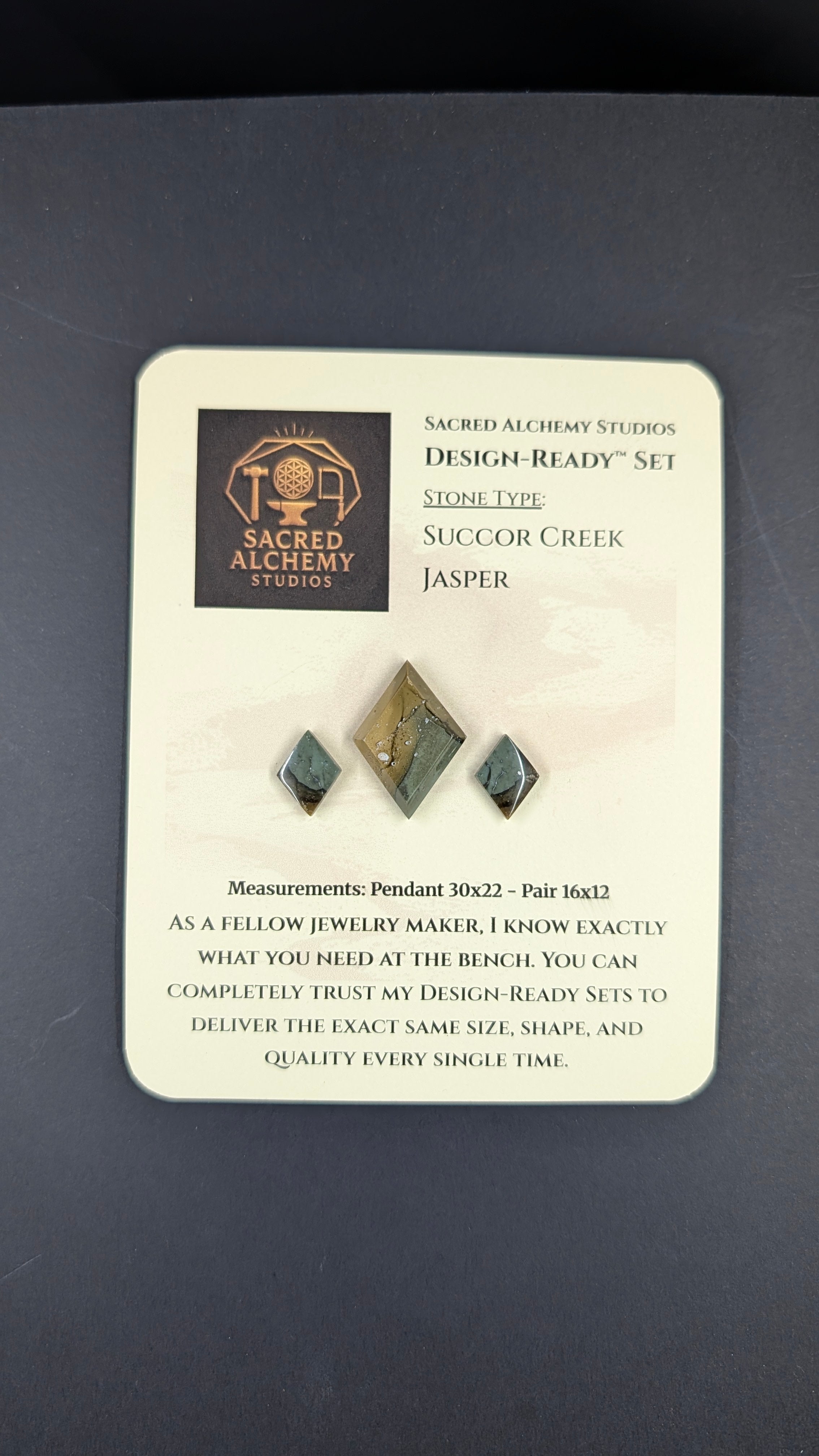 Rhombus Shape - Succor Creek Jasper - Design-Ready™ Set