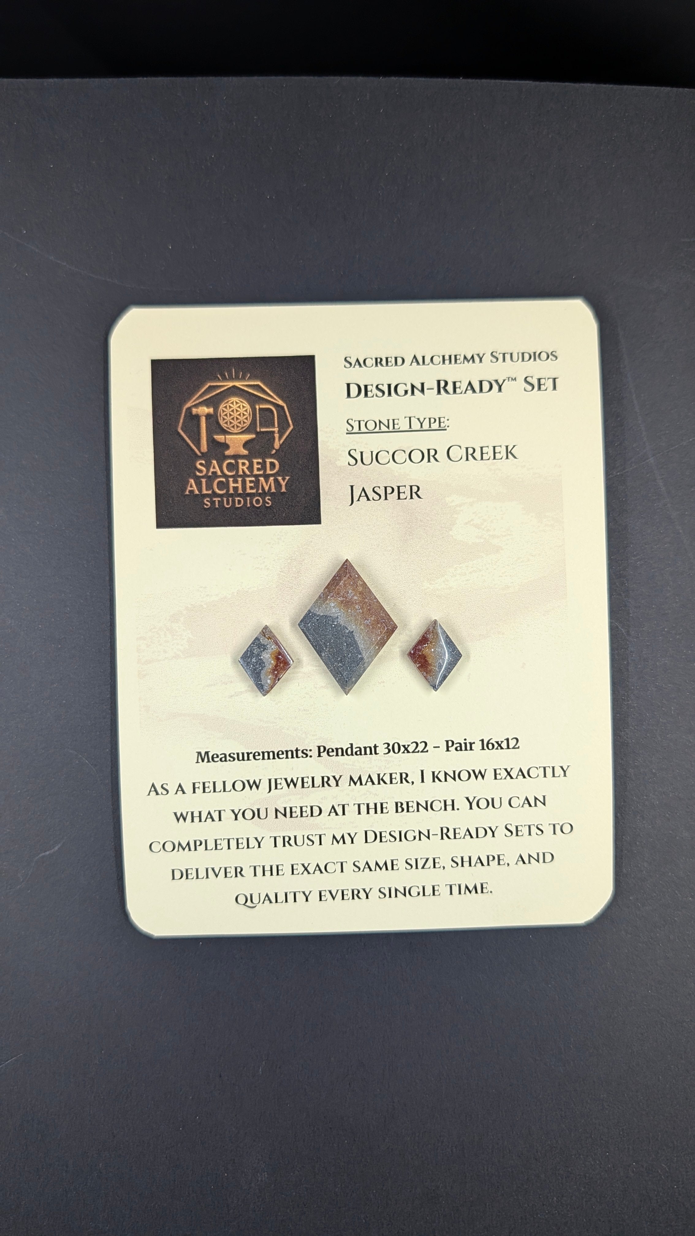 Rhombus Shape - Succor Creek Jasper - Design-Ready™ Set
